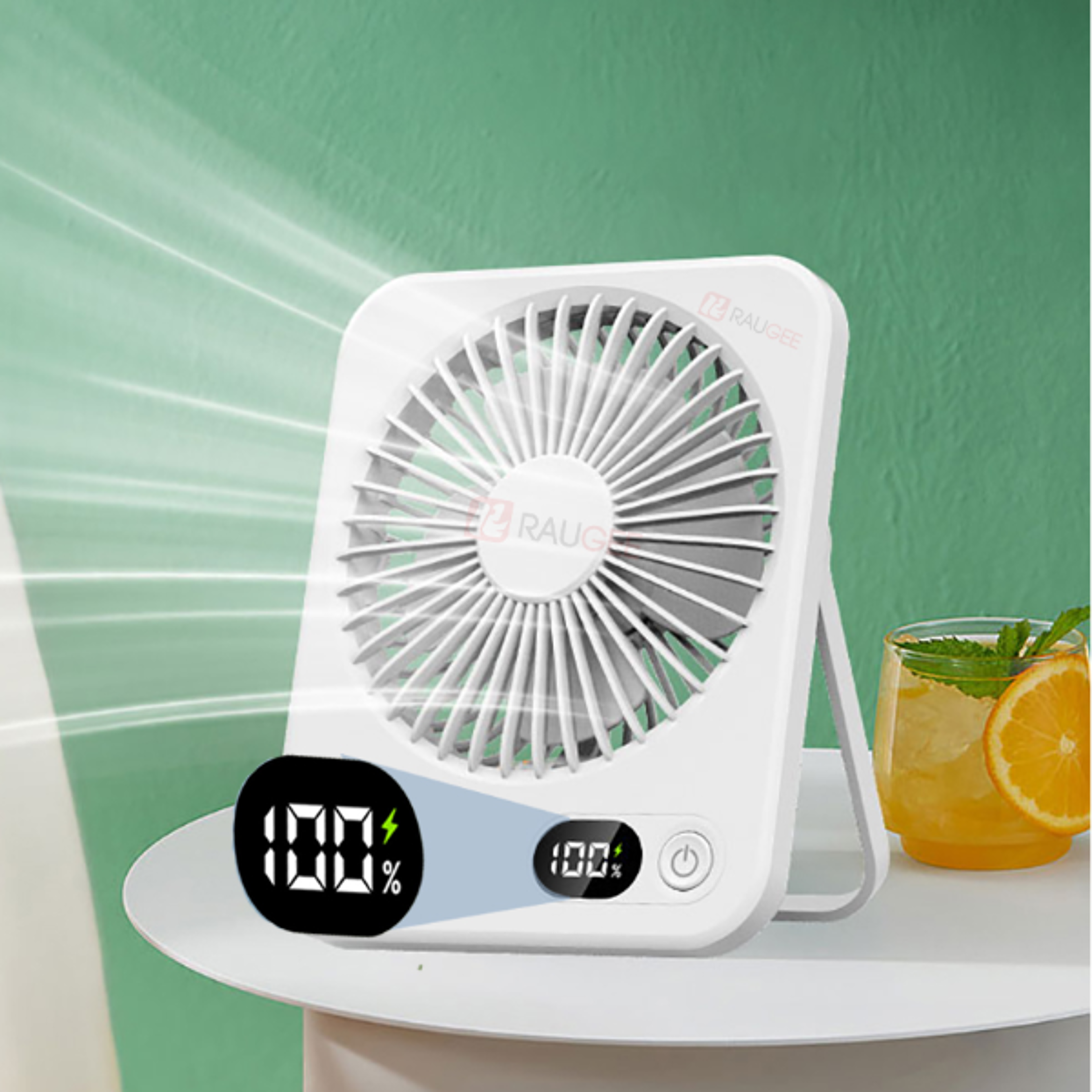 coolfold speed rechargeable portable desk fan for office home & travel