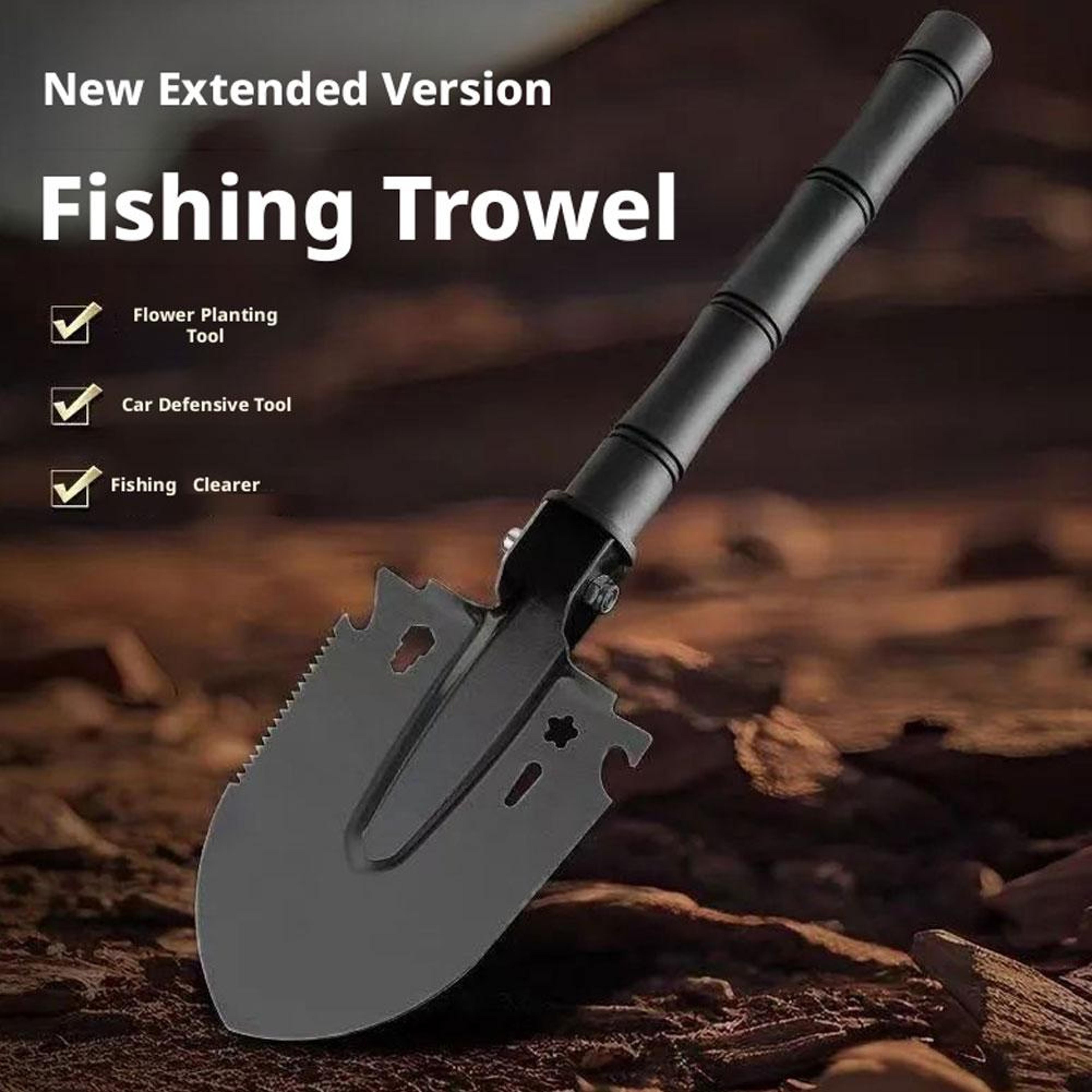 Tactical Military Folding Shovel High Carbon Steel Survival Tool  Multi Function Camping Gear 1