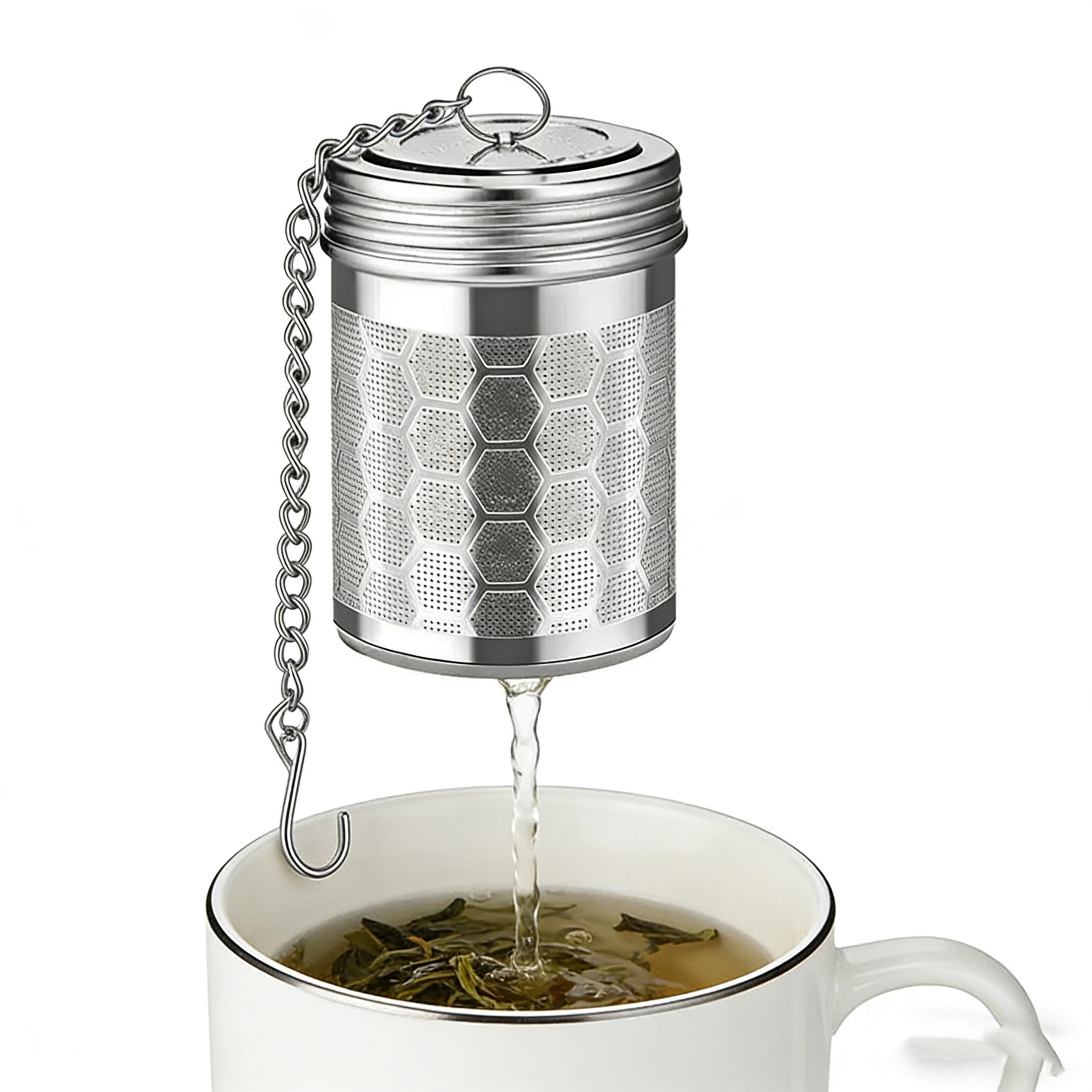 Premium Stainless Steel Tea Infuser Fine Mesh Strainer For Loose Leaf Tea  Spices 3