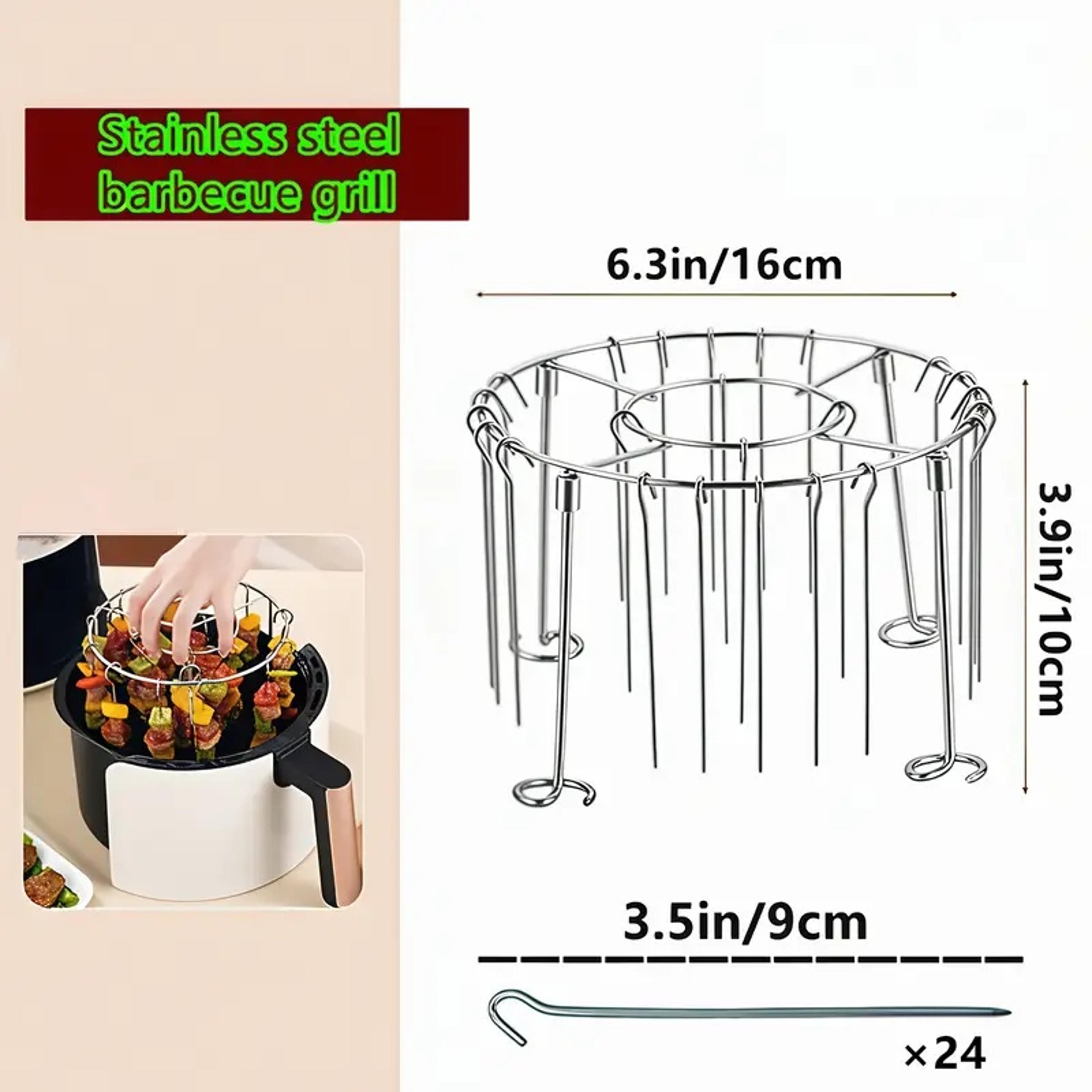 Air Fryer Vertical Skewer Grill Set Premium Stainless Steel Grill Skewers 5