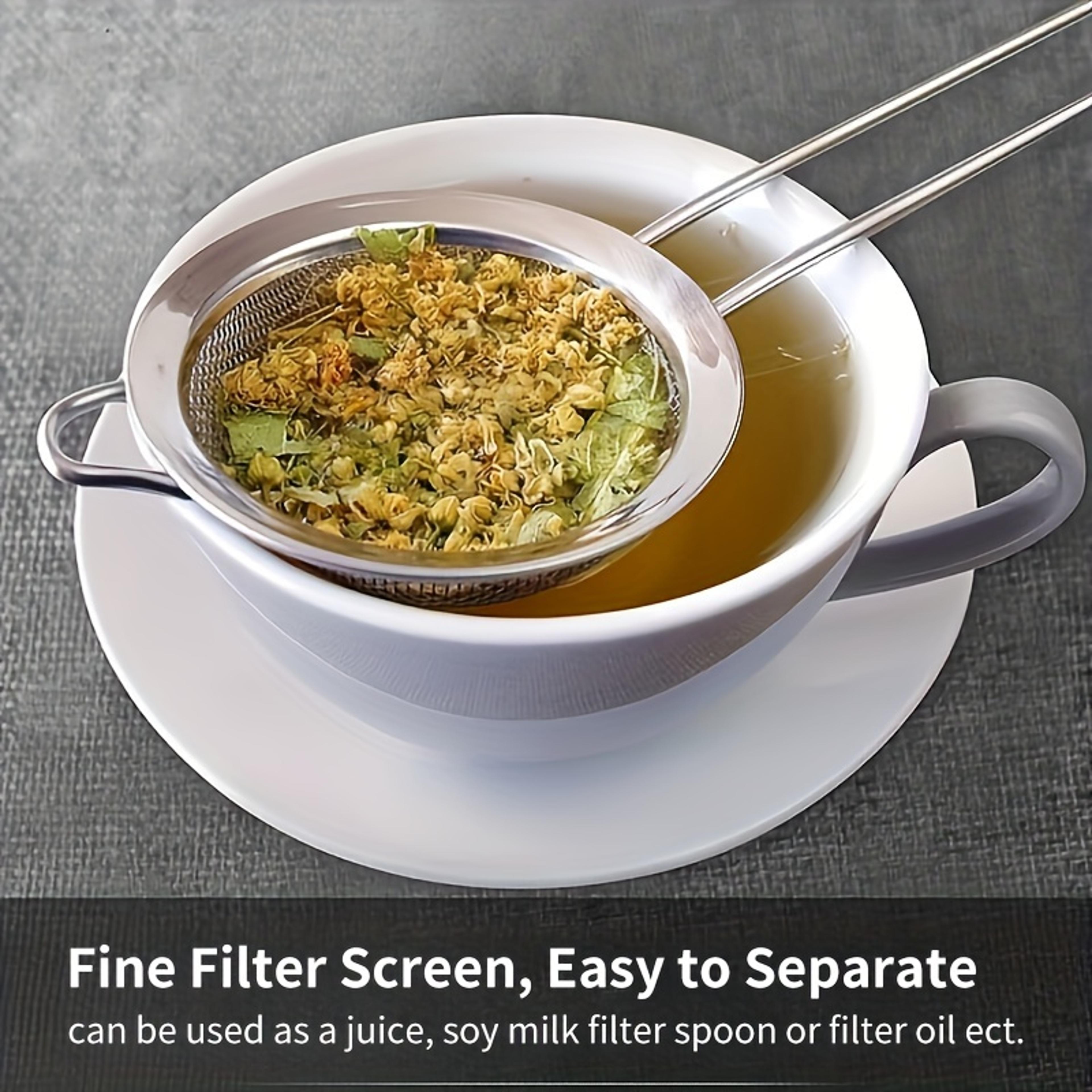 Fine Mesh Stainless Steel Strainer Flour Sifter  Tea Filter Kitchen Tool 5