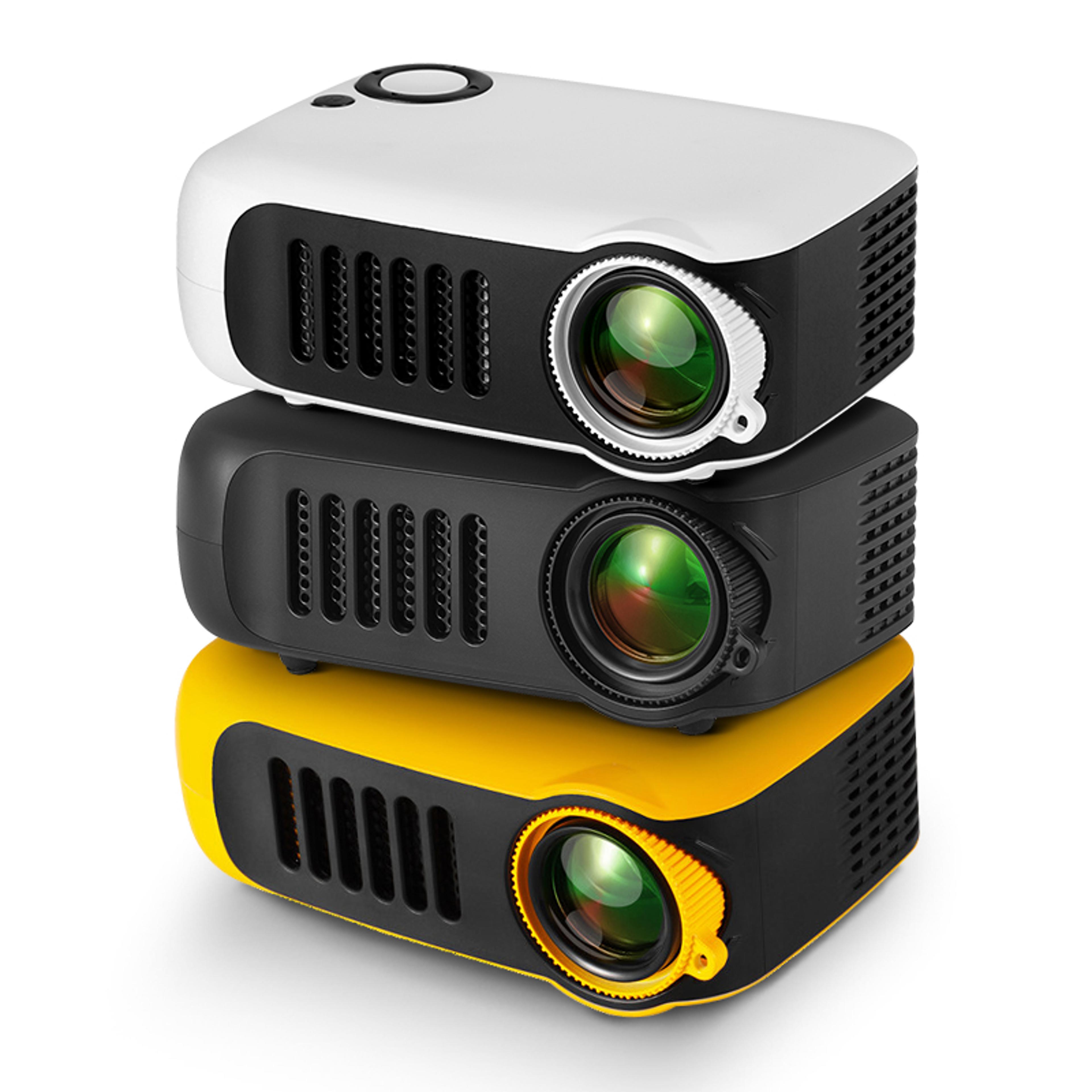 a2000 mini projector portable, 1080p 4k hd home cinema video projector with smart tv box 3d led laser beamer for outdoo