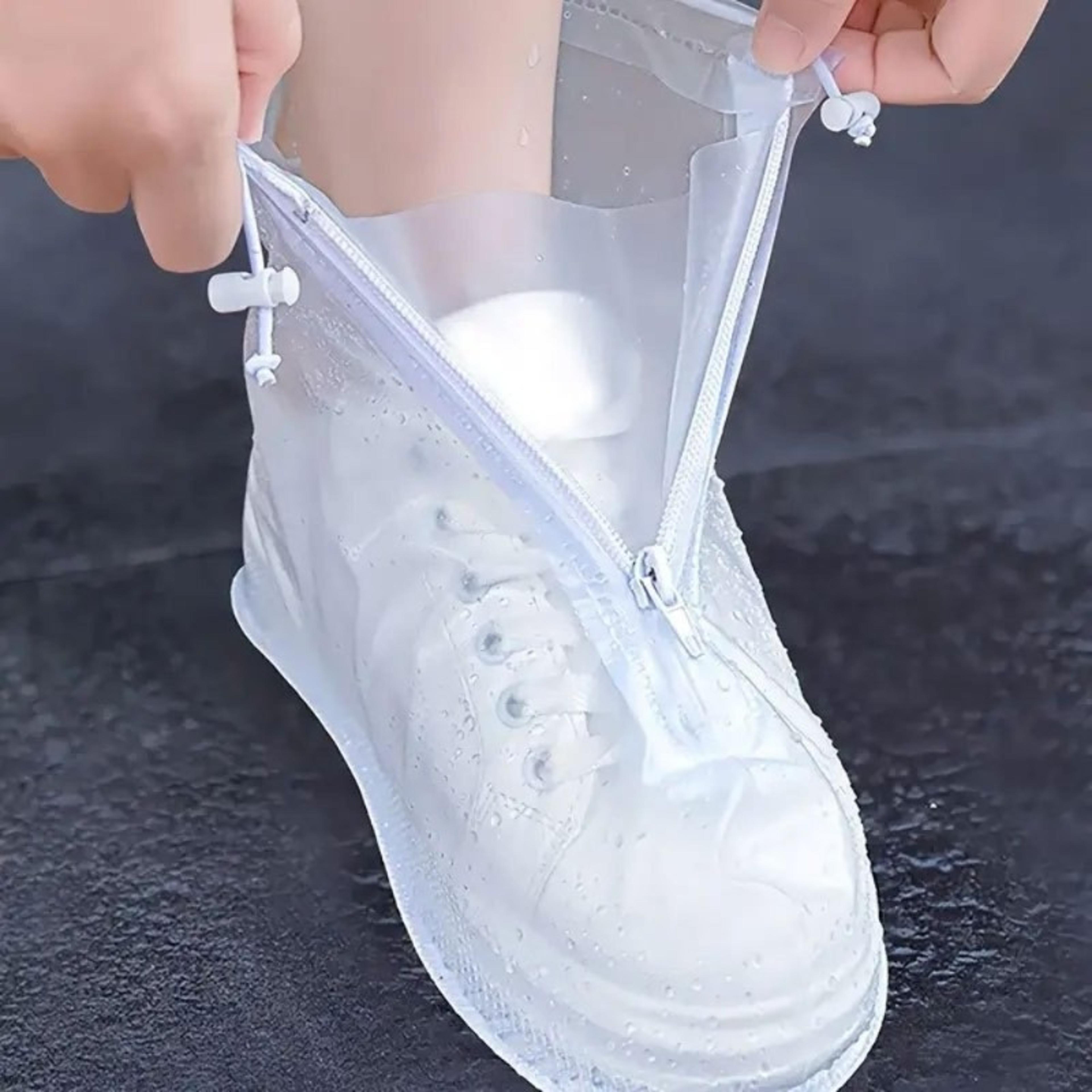ultimate reusable silicone waterproof shoe covers, non-slip protectors for men, women, indoor outdoor rain boots