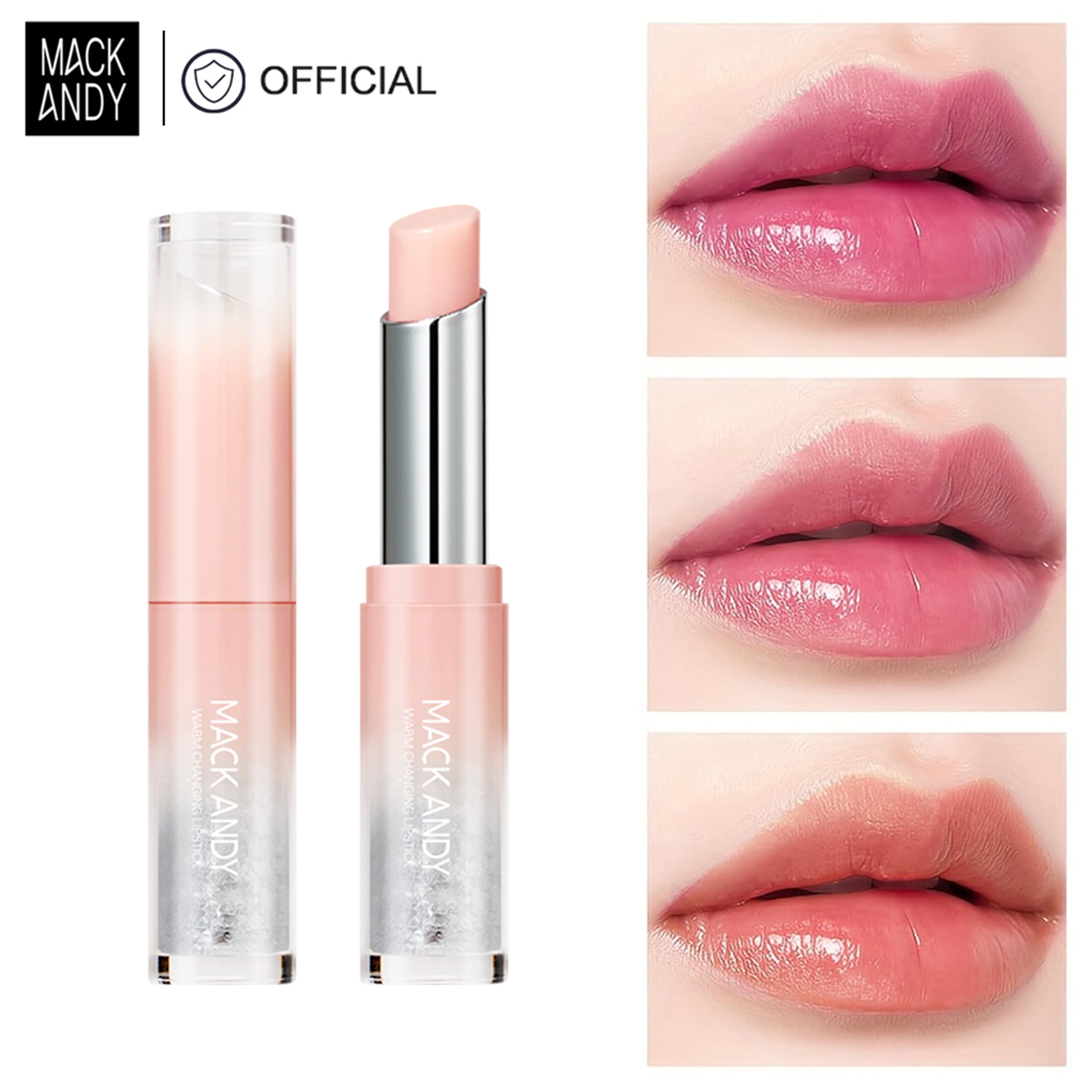 hydrating & moisturizing lip balm, color changing lipstick tint of color with vitamin e, long lasting natural gloss