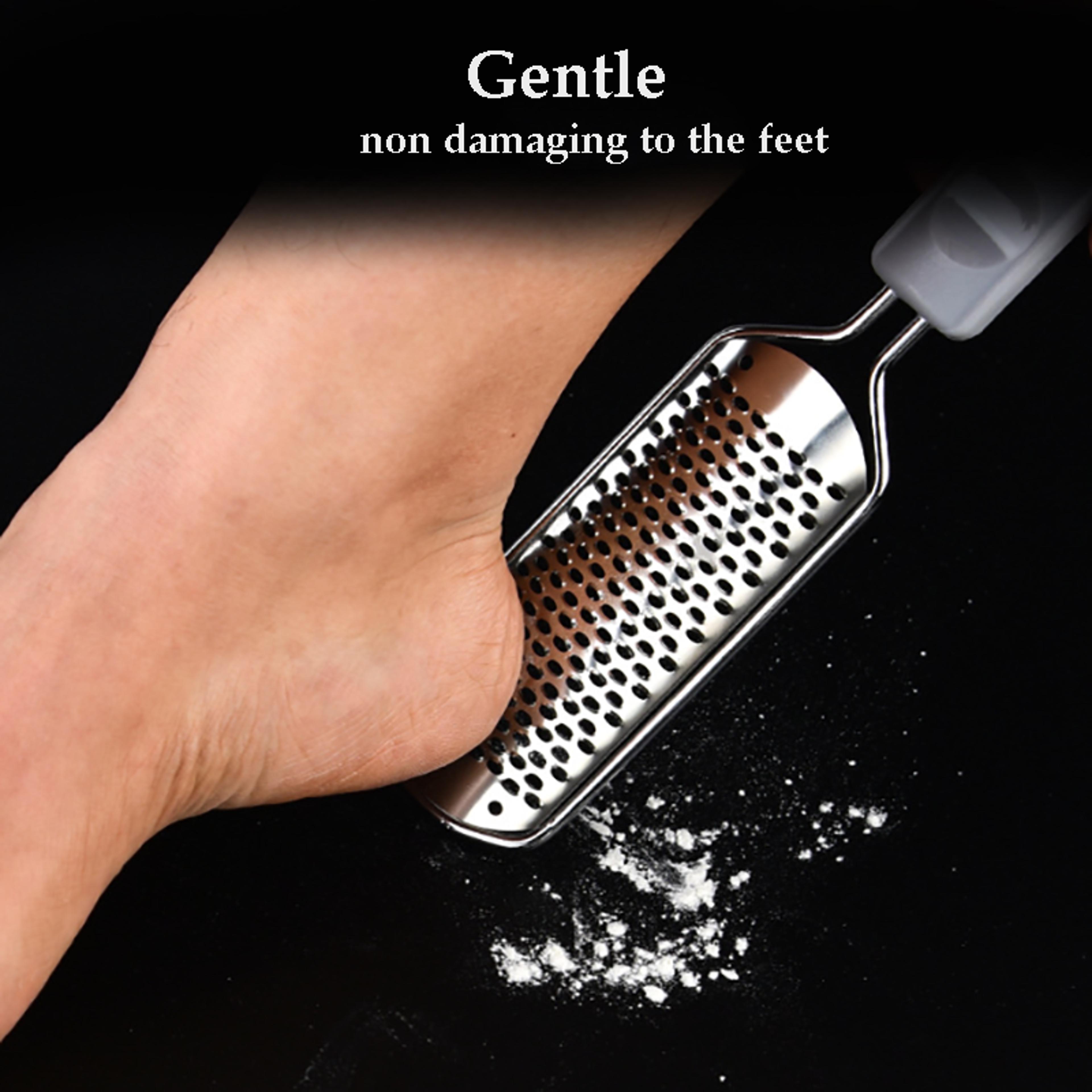 professional stainless steel foot file callus remover for smooth heels and dead skin