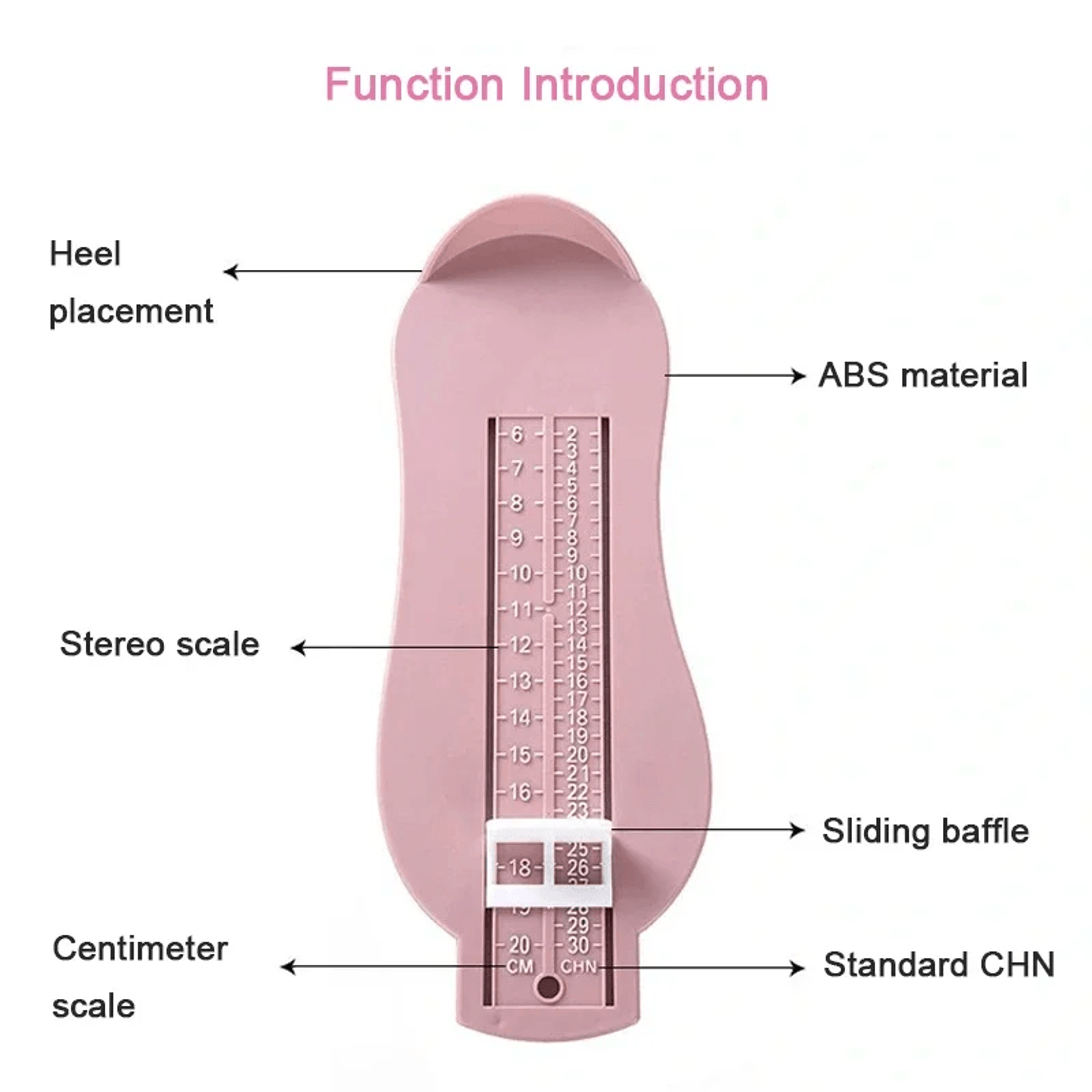 Kids Toddler Foot Measure Gauge Shoes Size Measuring Ruler Tool For Accurate Baby Boy Girl Children 5