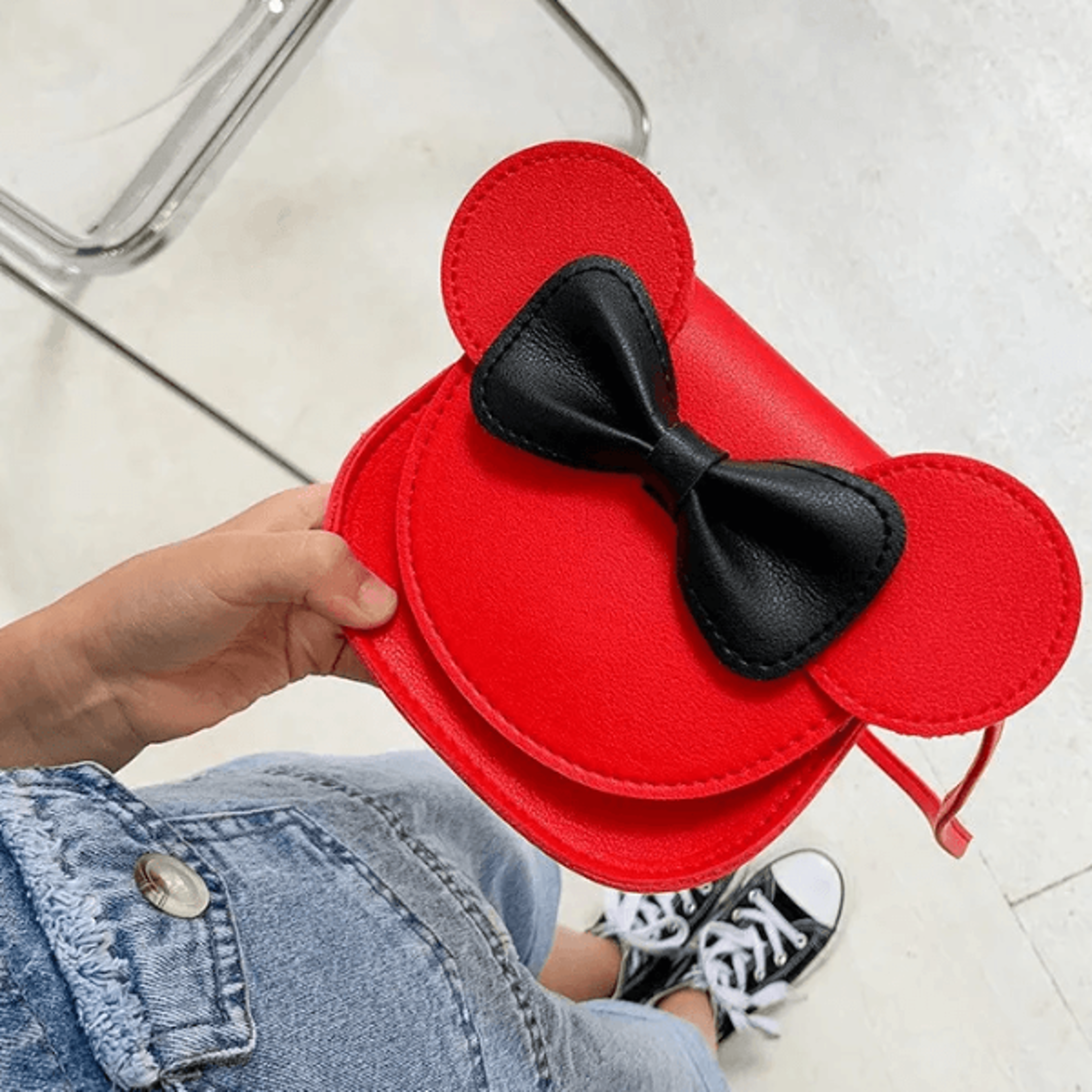Cute Mouse Mini Shoulder Bag for Girls Disney Cartoon Messenger Bag  Fashion Small Crossbody Bag