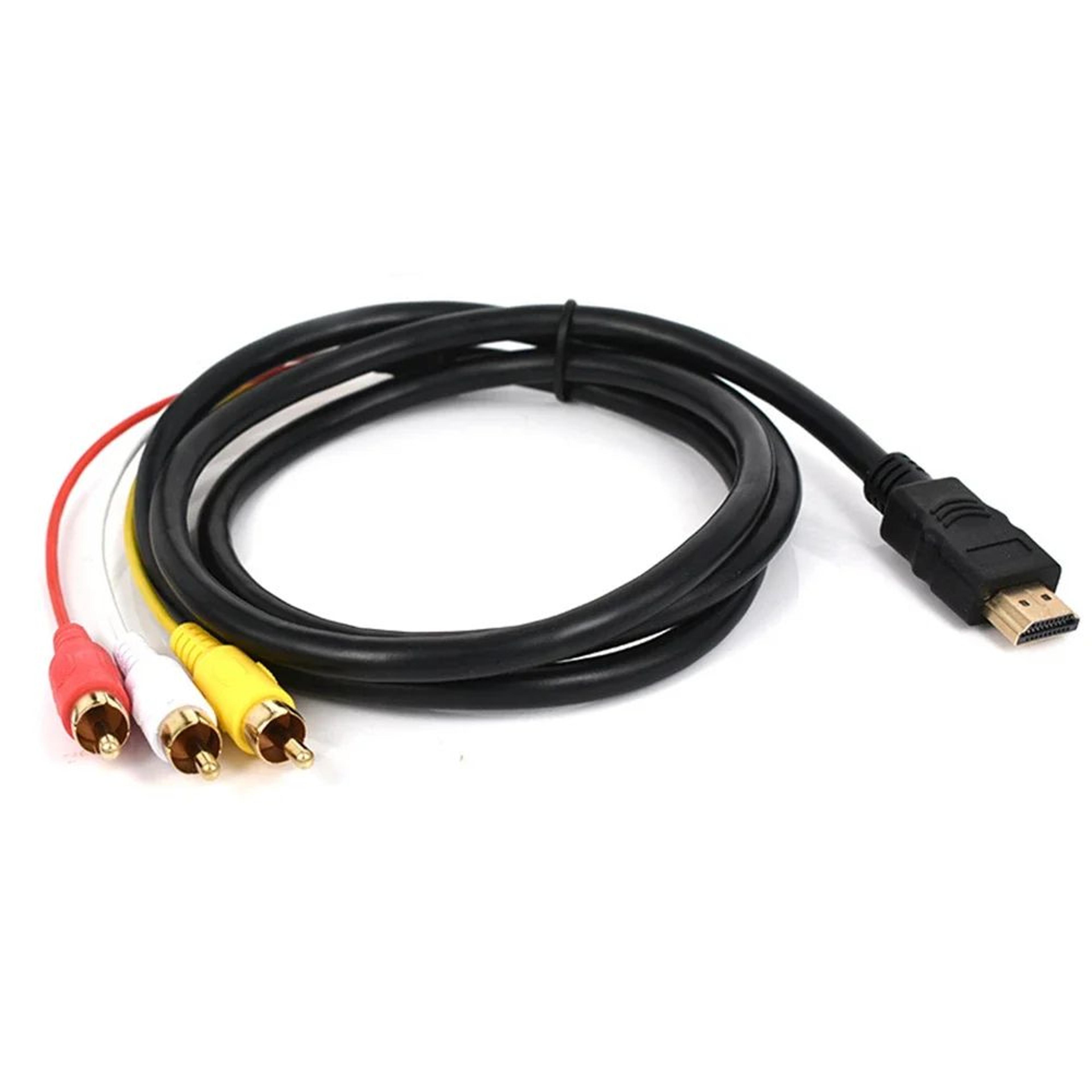 1080p hdmi to rca converter cable, connect devices to legacy displays