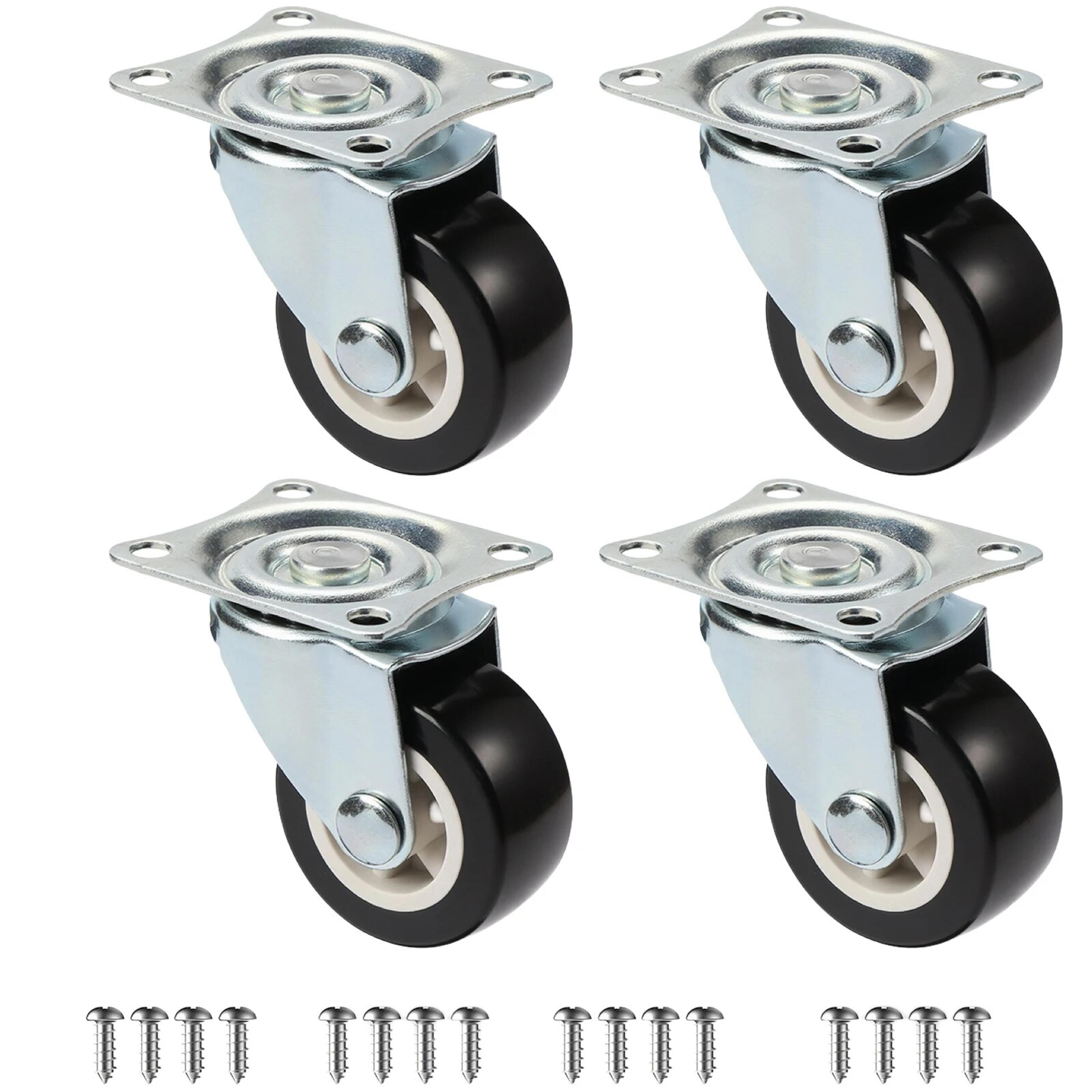 heavy-duty 360° swivel casters, universal mute wheels for furniture, trolleys & cabinets (wear-resistant)