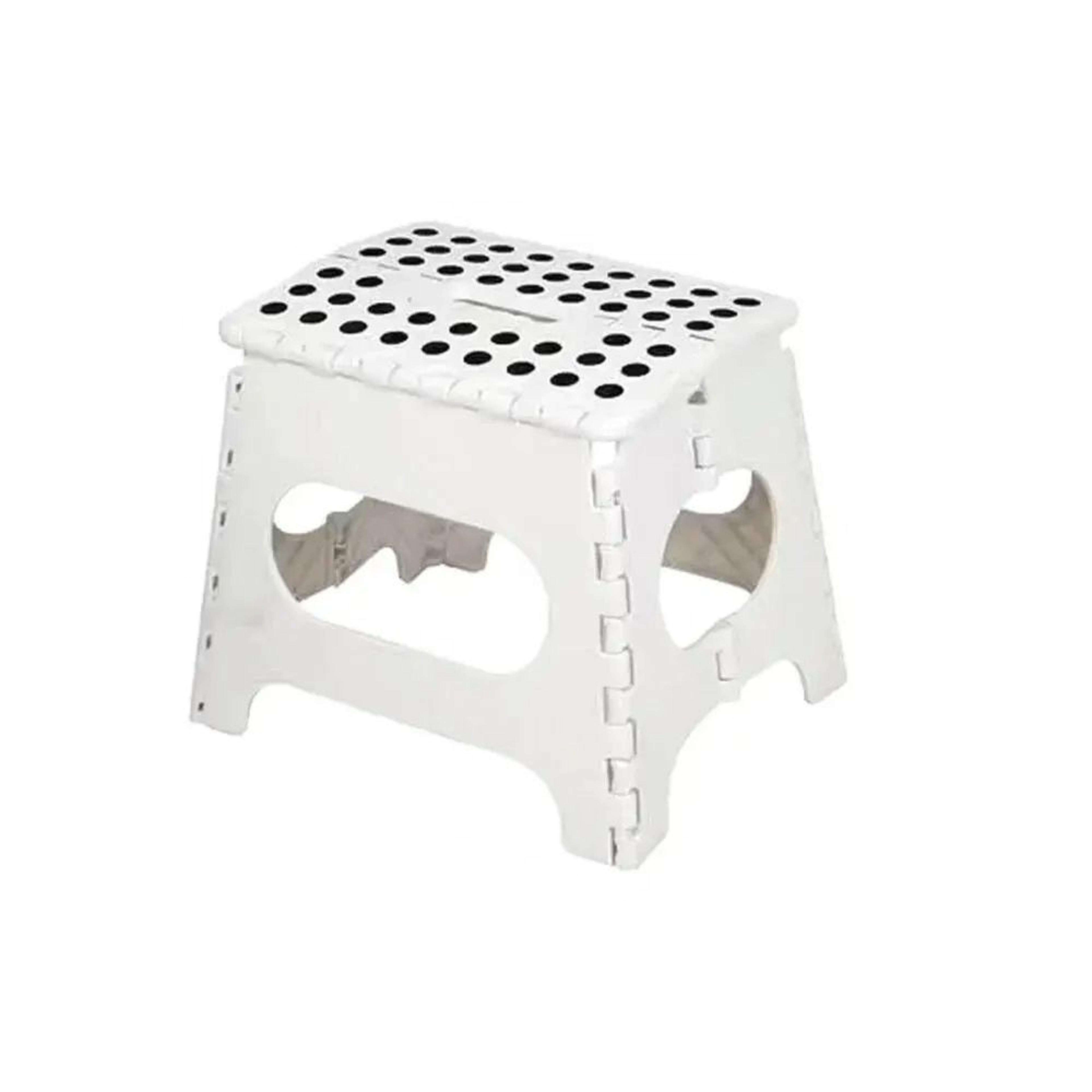 folding step stool portable, lightweight plastic step up for adults & kids – ideal for kitchen, bathroom, bedroom