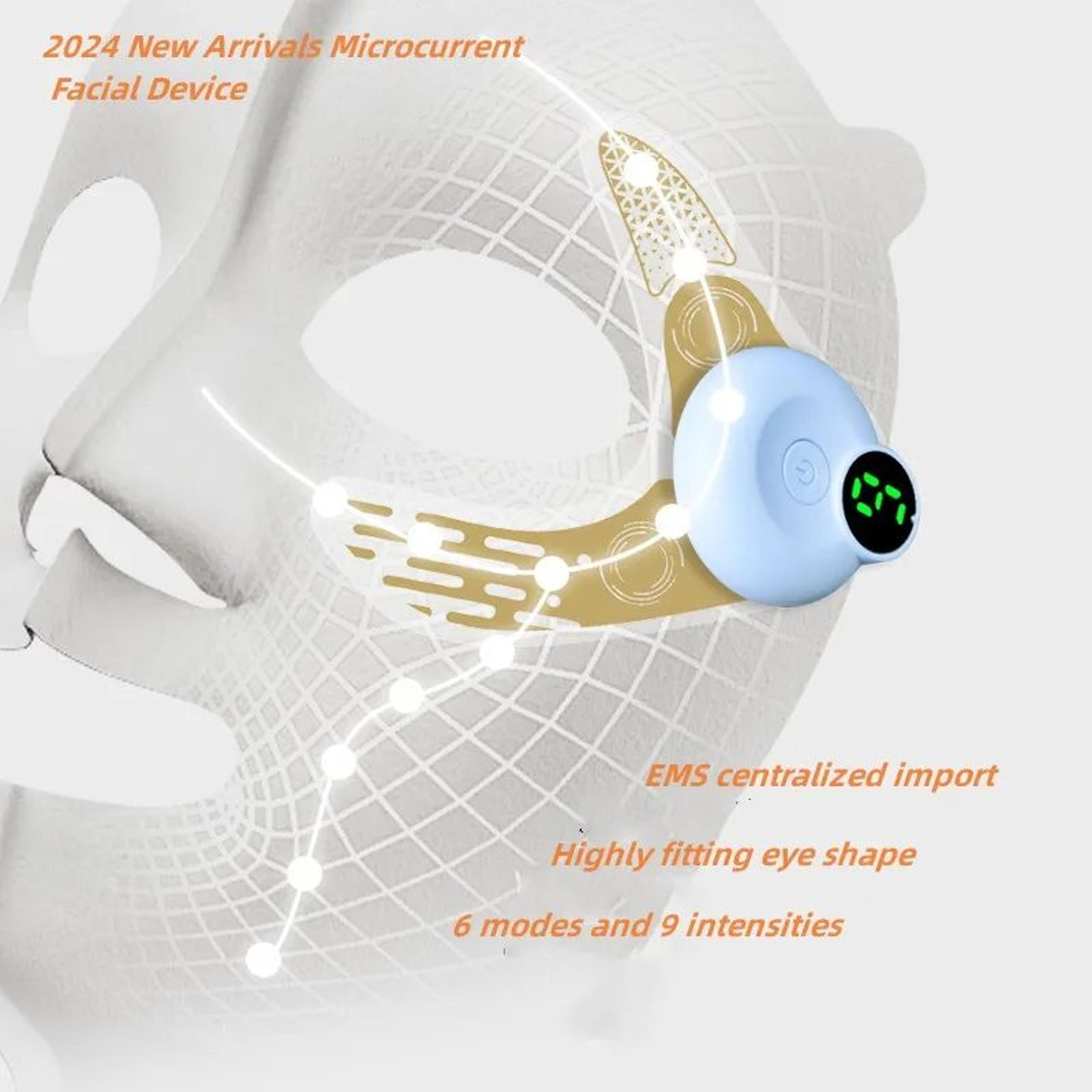 Eye Mask Patch Face Eye Massager Muscle Stimulator For AntiAging Dark Circles Eye Bags Beauty Lift  1