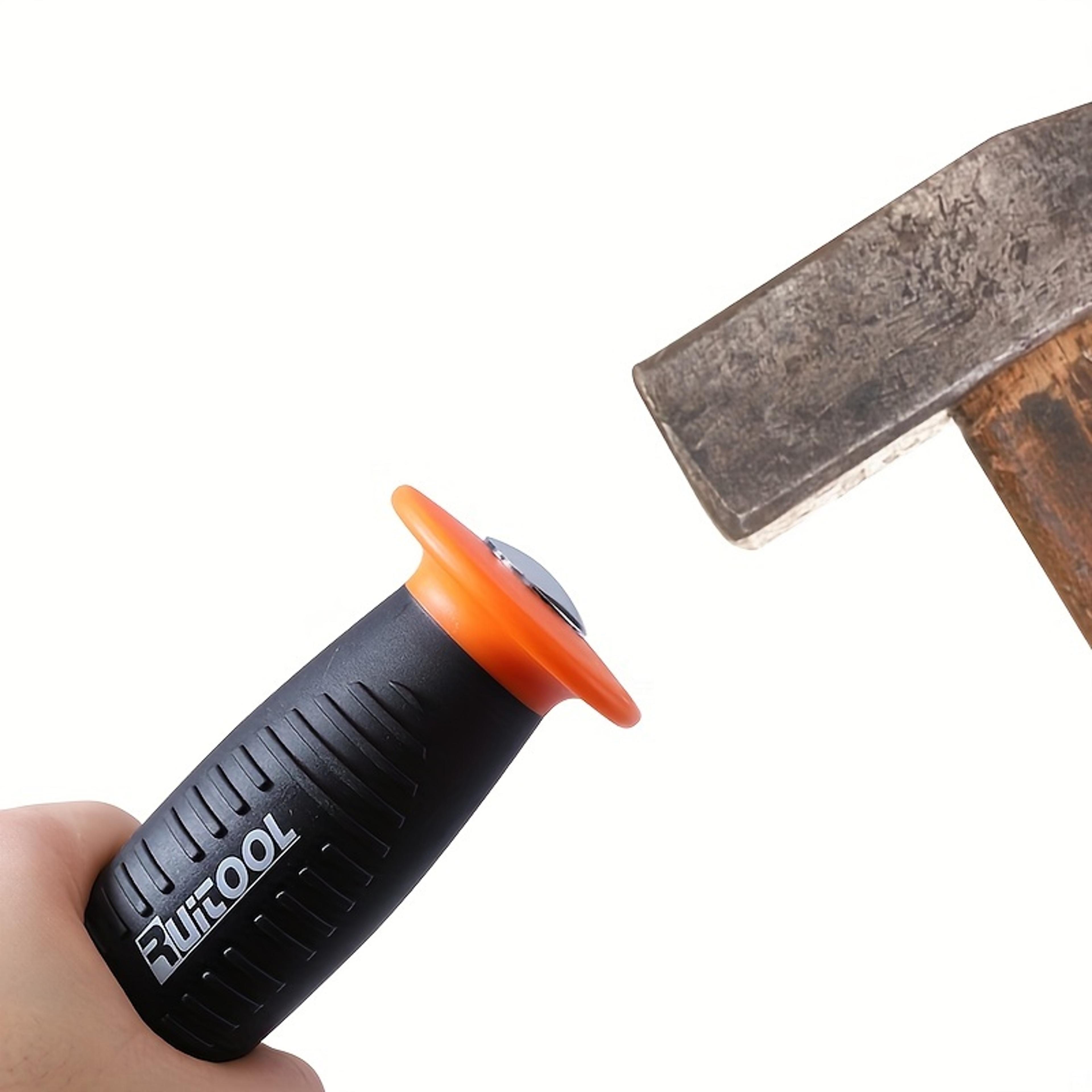 industrial grade thicken pry bar, angled tip crowbar with protective hammer strike cap handle