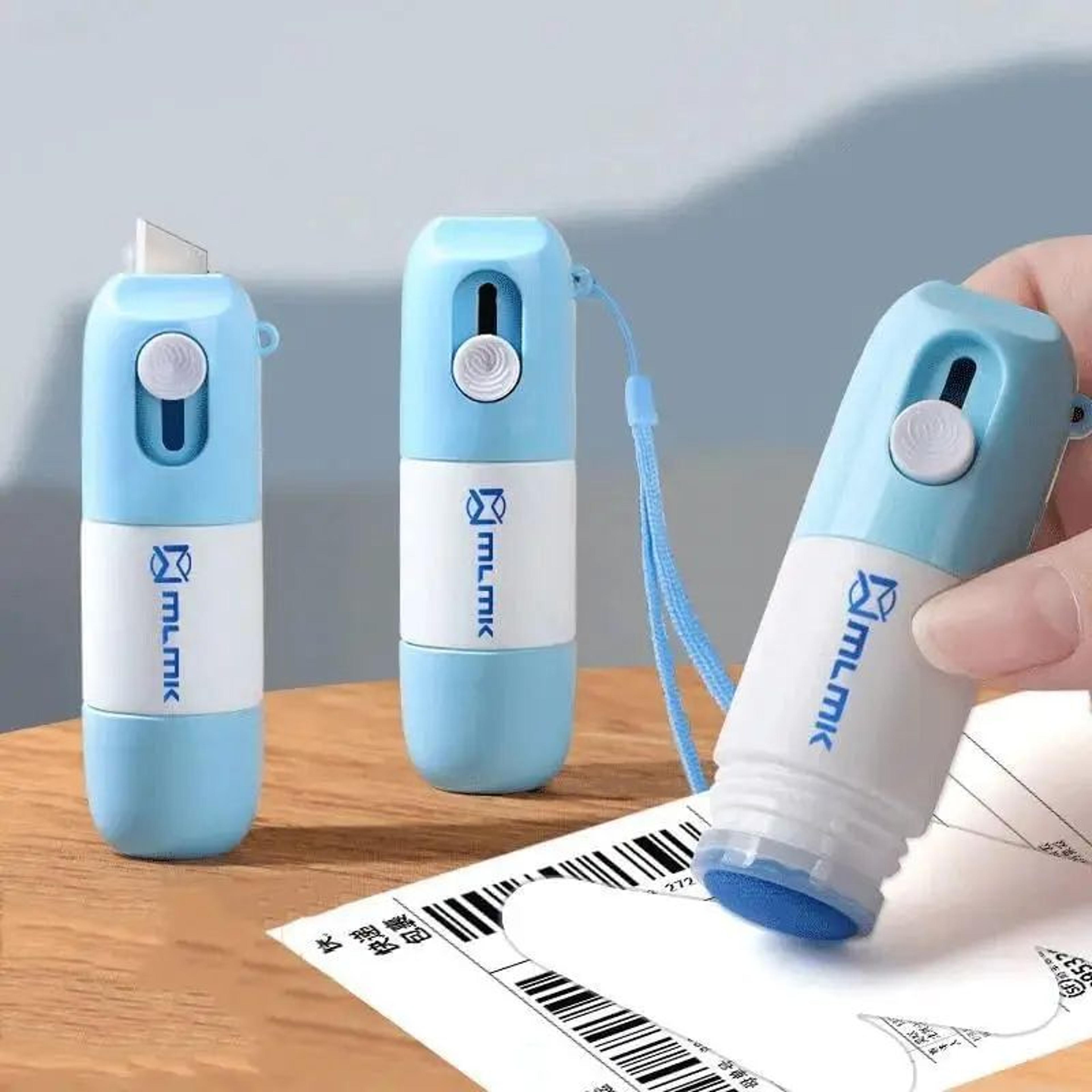 thermal paper correction fluid, portable durable identity protection eraser for office & home privacy