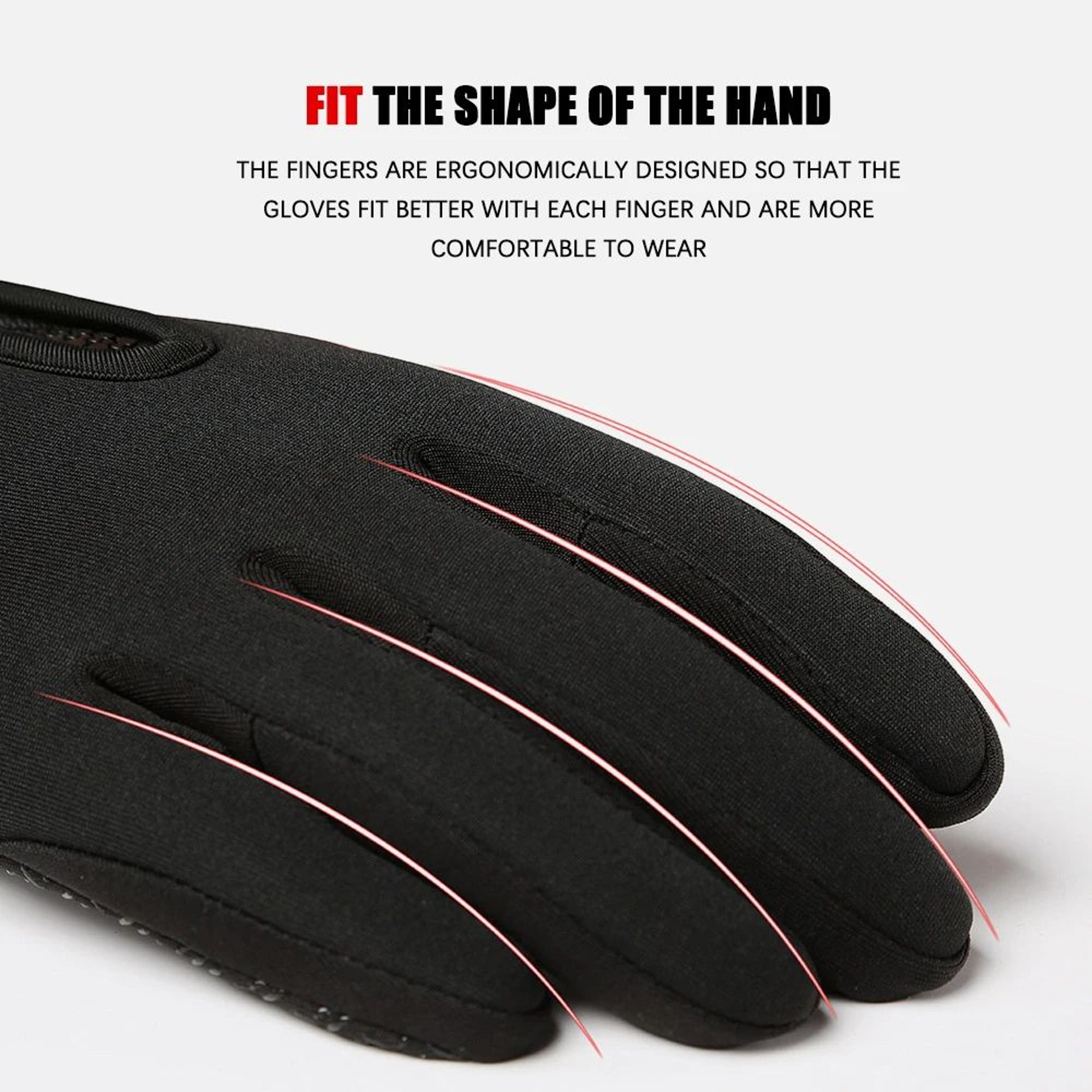 Winter Warm Men  Women Touchscreen Gloves Splash Proof Outdoor Sport Skiing Cycling Fishing Nonslip 3