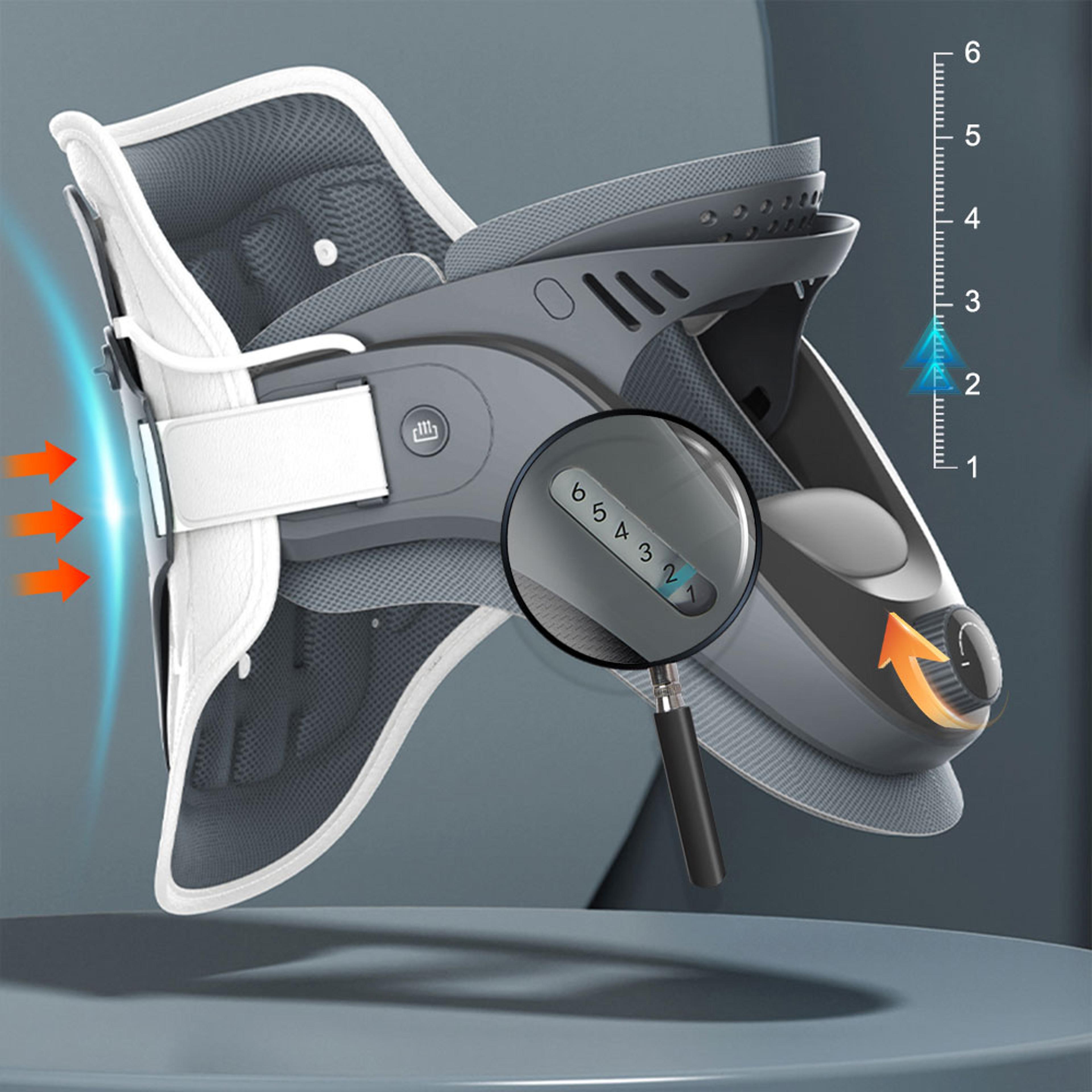 neck care cervical collar: vertebra stretch inflatable traction device