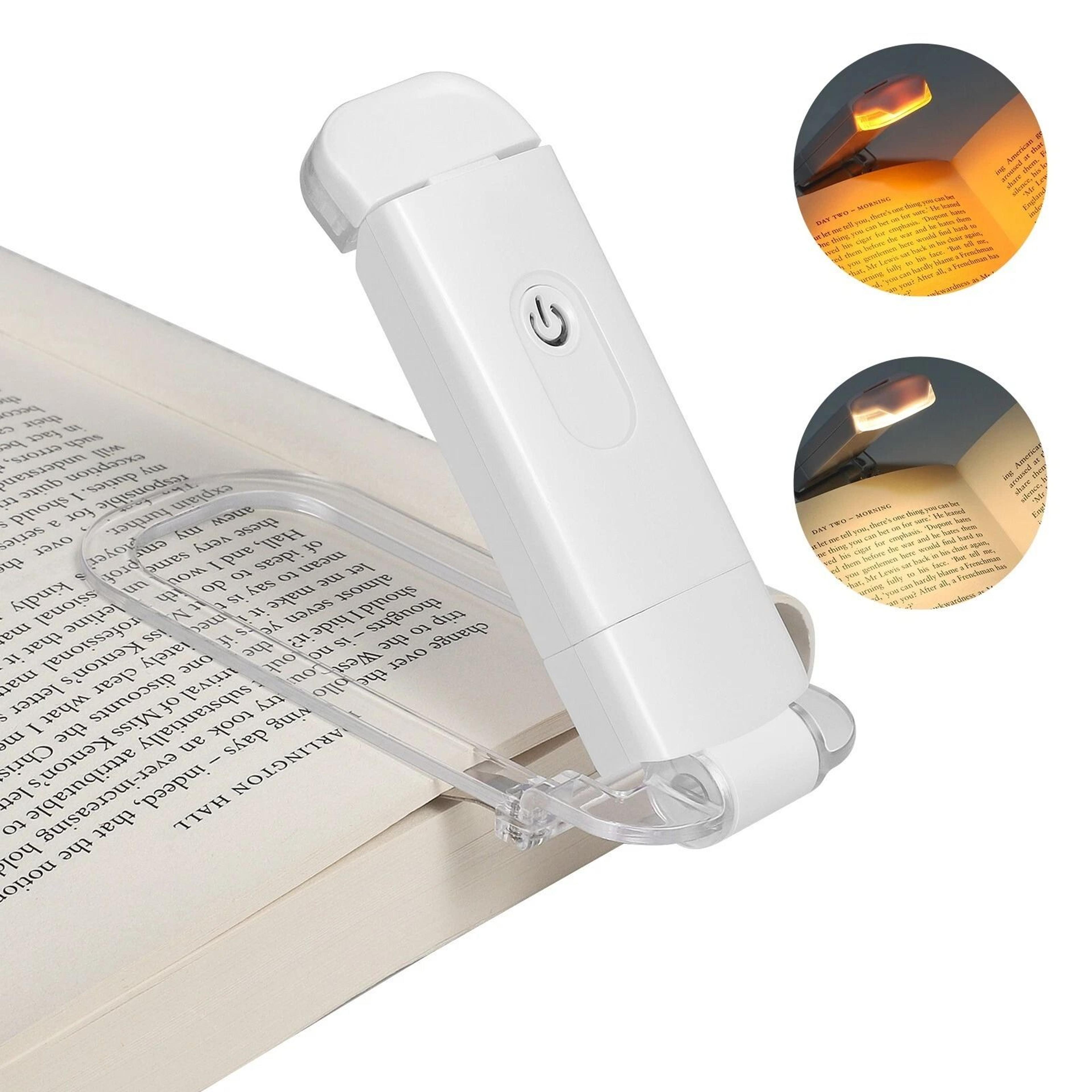 usb rechargeable book reading light, 4 brightness levels lamp for kids