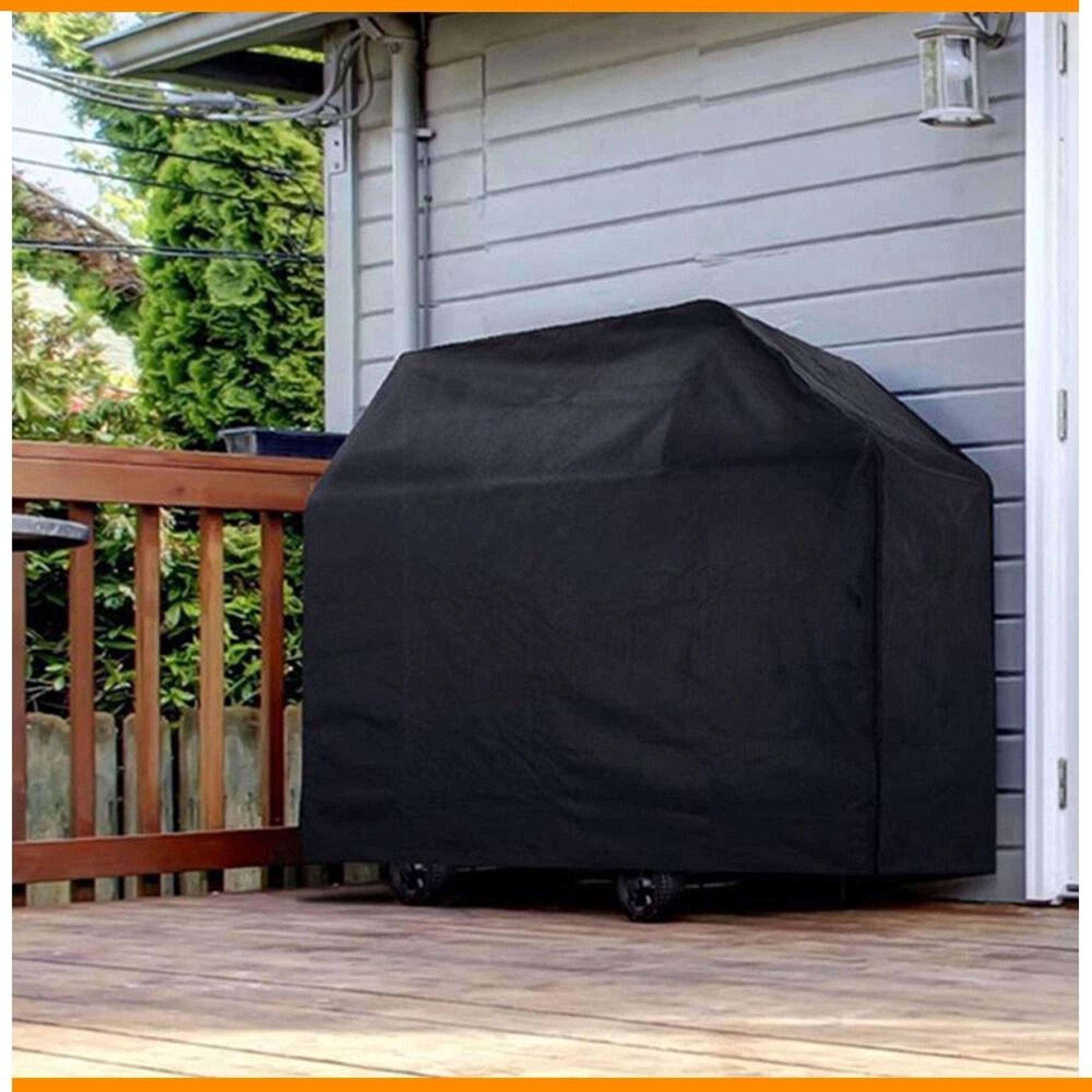 heavy duty bbq gas grill cover, waterproof, uv protection outdoor barbecue cover for all weather