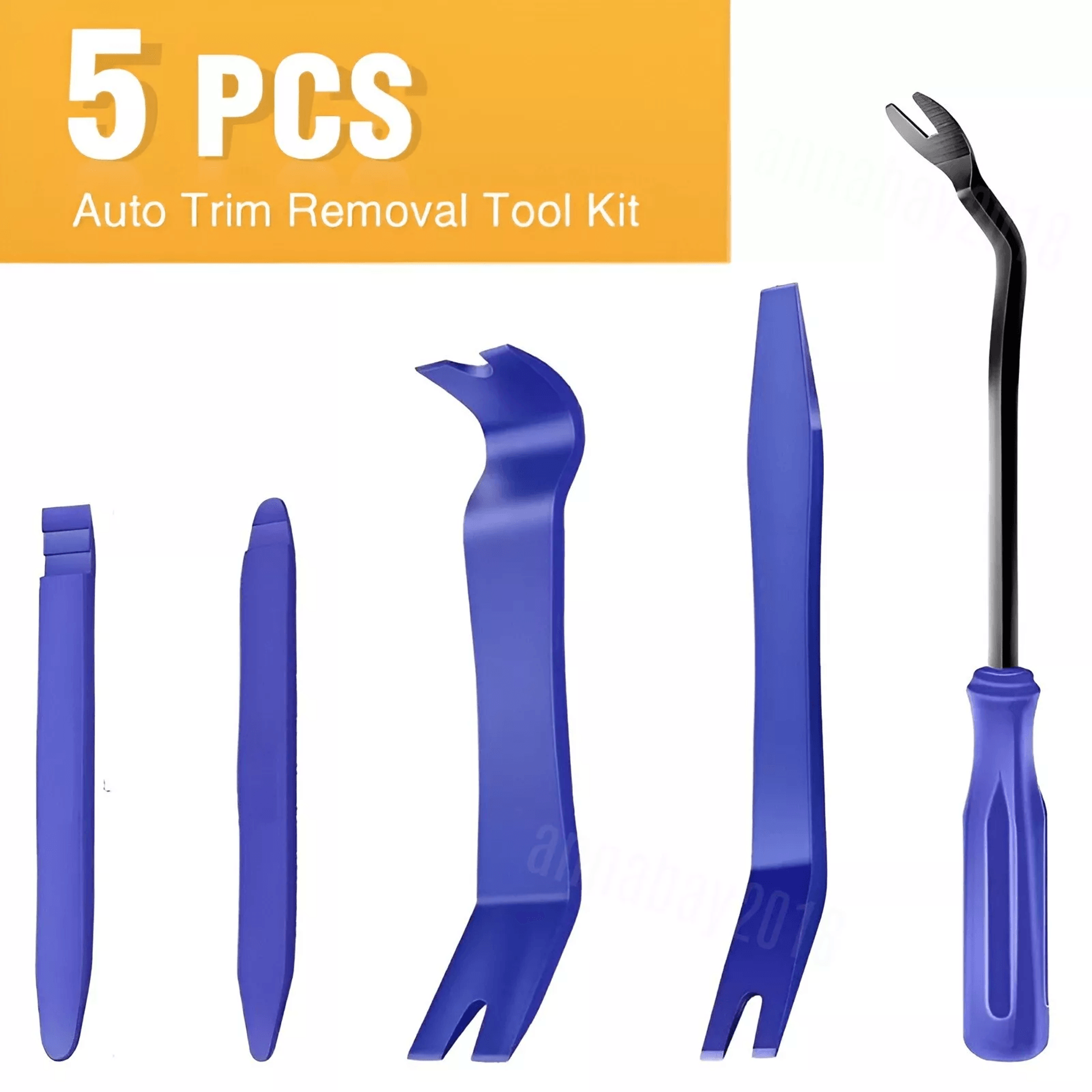plastic trim removal pry tool set, car radio panel, door dash clip fasteners kit, durable nylon pry tools