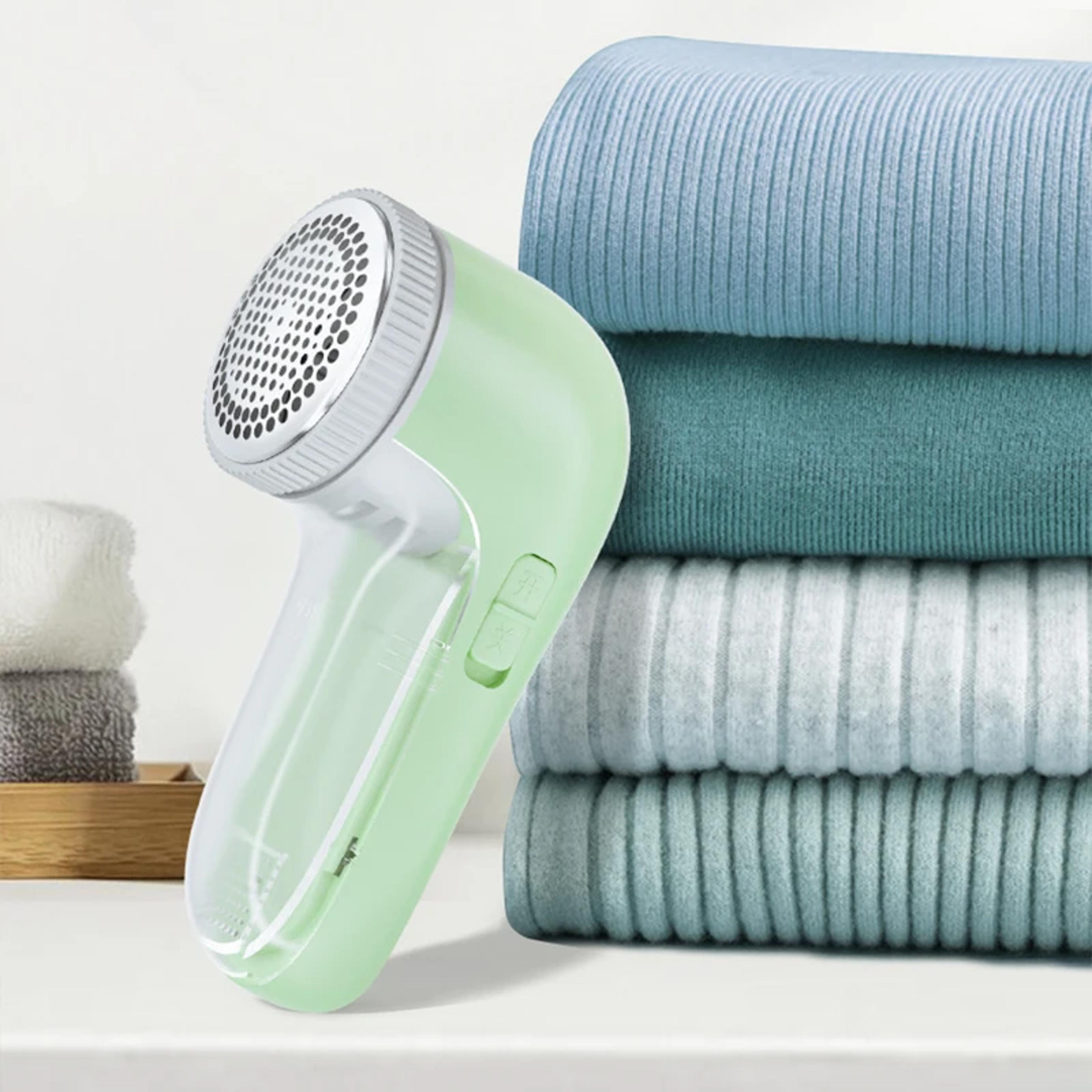 household electric clothes shaver, portable fabric lint remover with sharp blade, fluff trimmer for garments, sweater