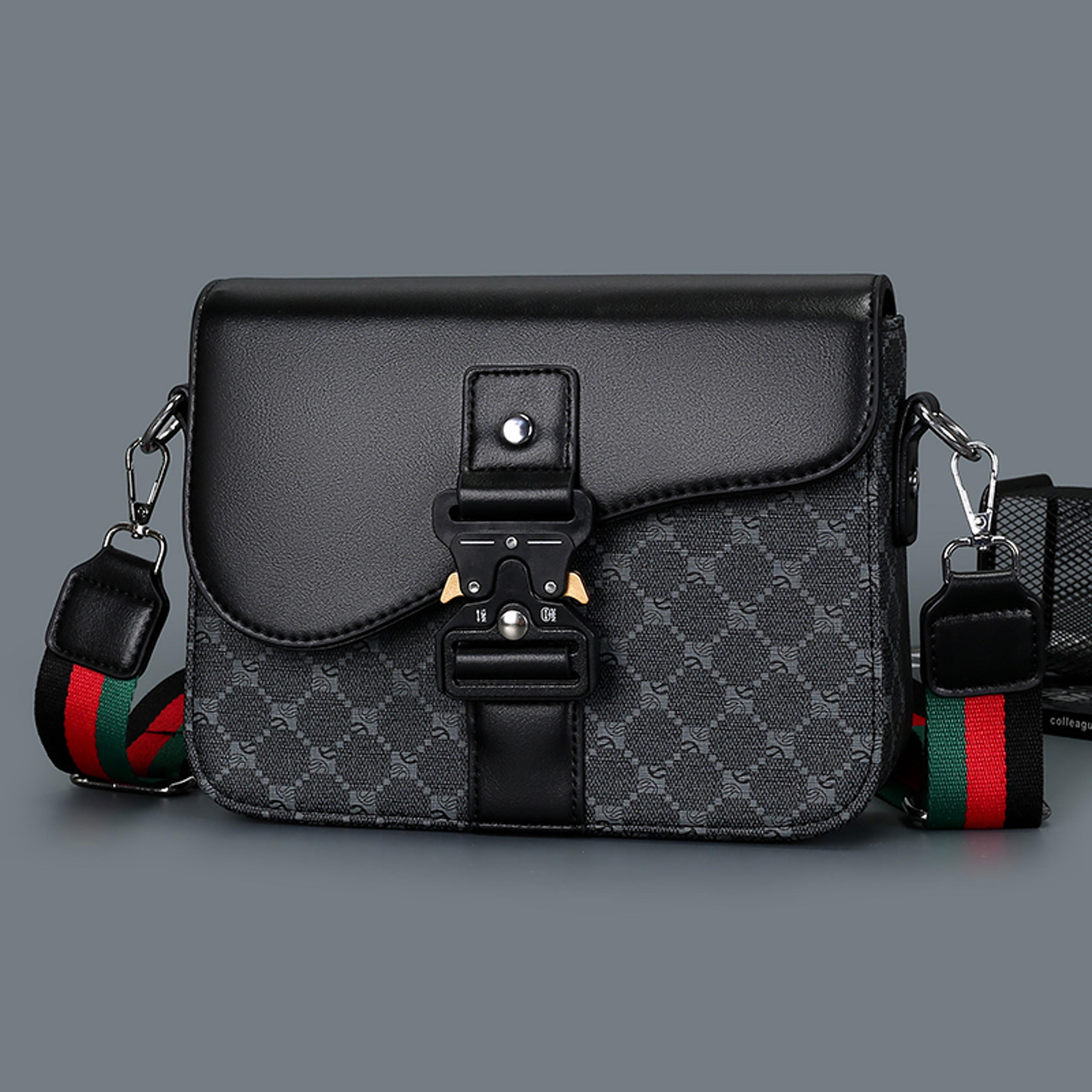 Mens Waterproof Jacquard Crossbody Bag For Business And Daily Commute 2