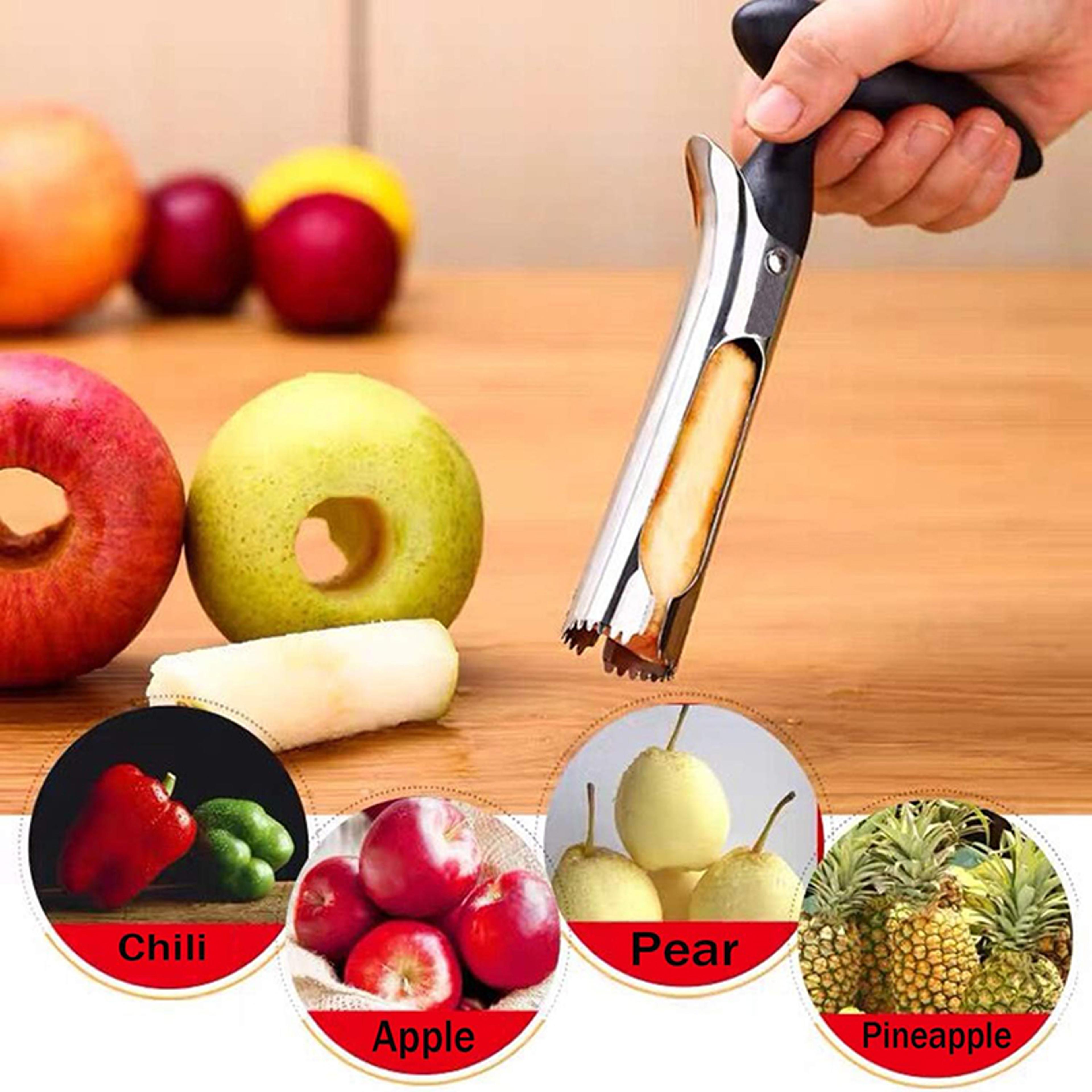 Stainless Steel Apple Corer Tool Easy Twist Fruit Core Remover For Apples And Pears 2