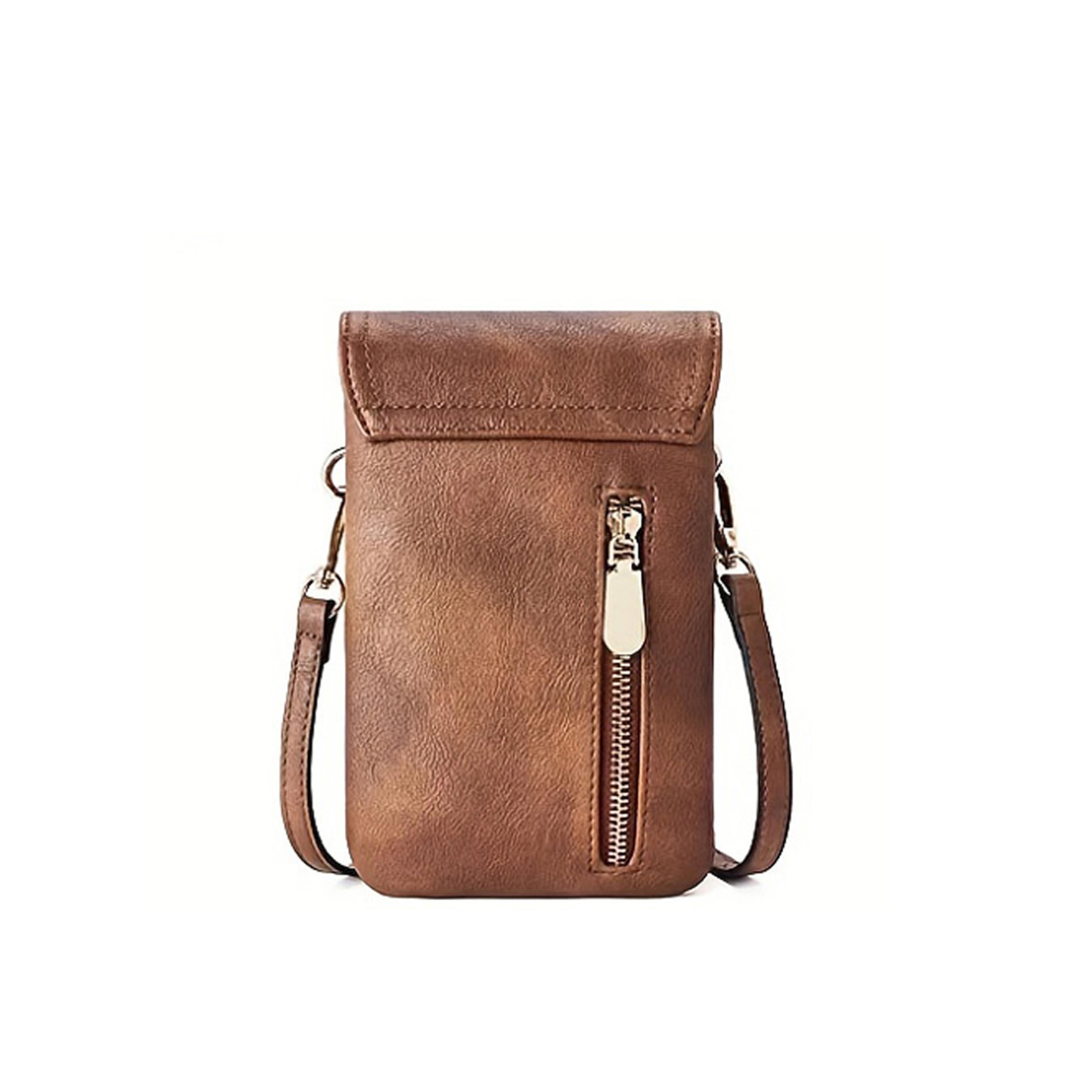 Elegant PU Leather Phone Crossbody Bag For Women Small Crossbody Purse 1