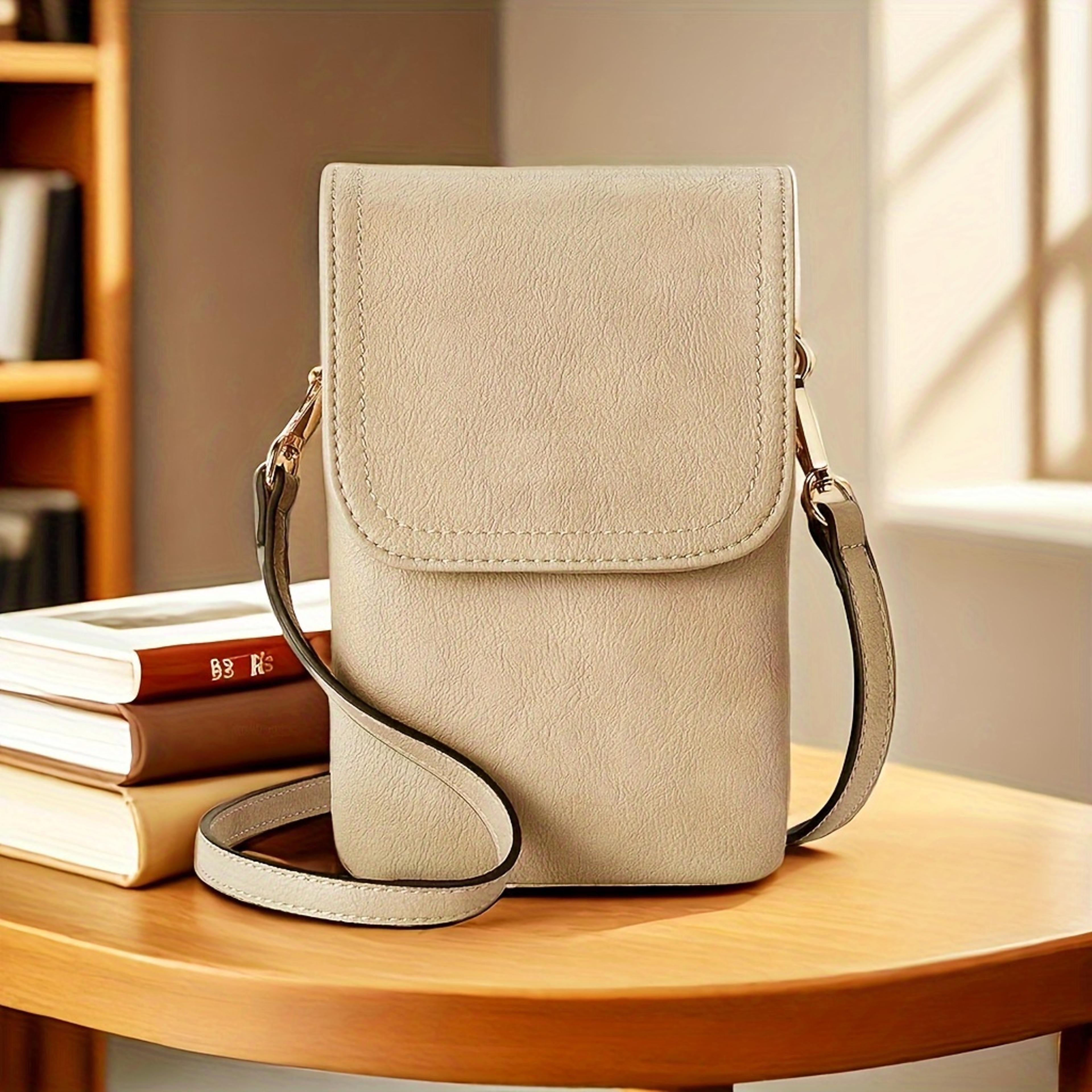 Elegant PU Leather Phone Crossbody Bag For Women Small Crossbody Purse 5