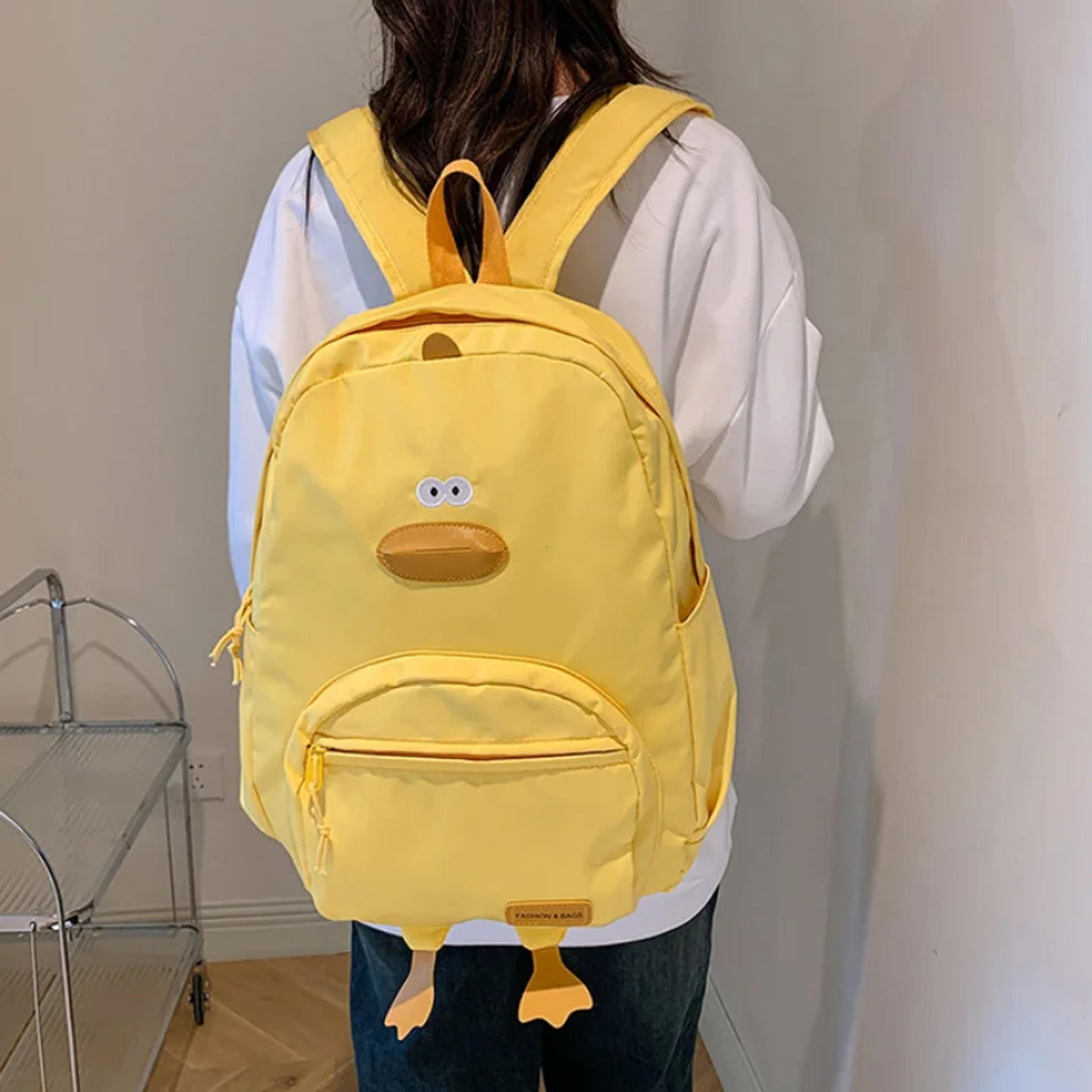 Cute Cartoon Duck Backpack Korean Style Travel School Bag 2