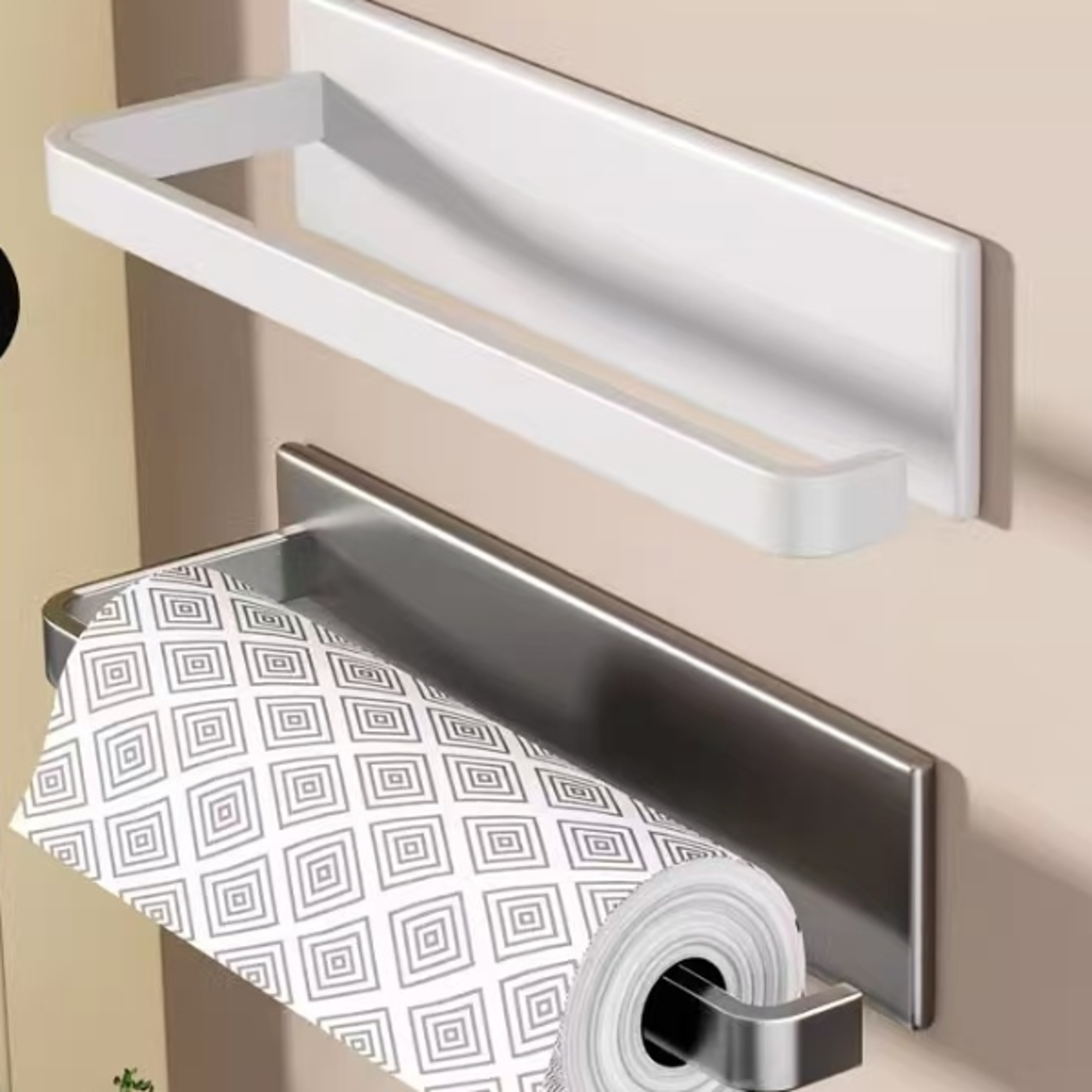 magnetic paper towel holder no drill fridge and wall mounted kitchen organizer