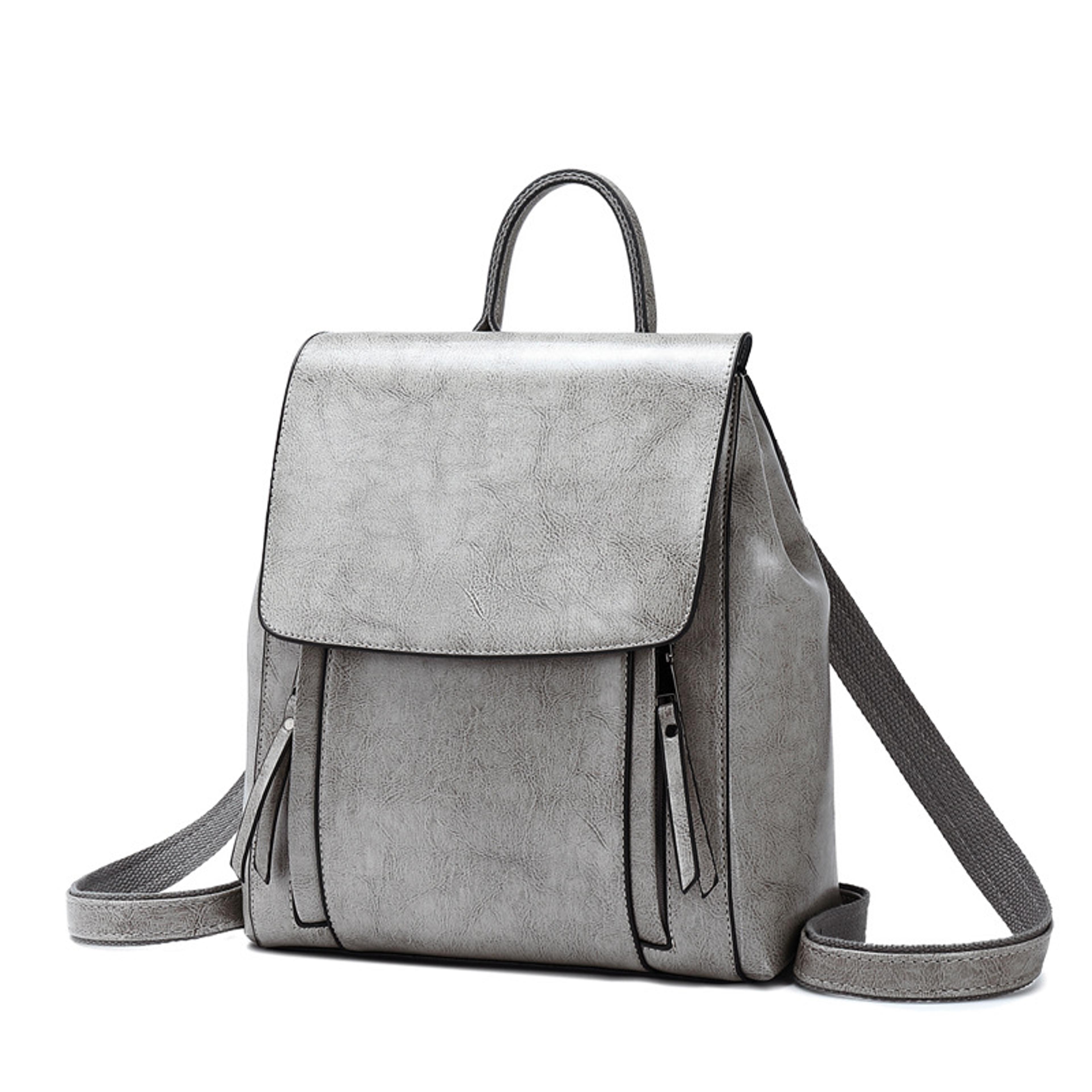 Genuine Leather Womens Backpack Crossbody Shoulder Bag Laptop Rucksack For School  Travel 5