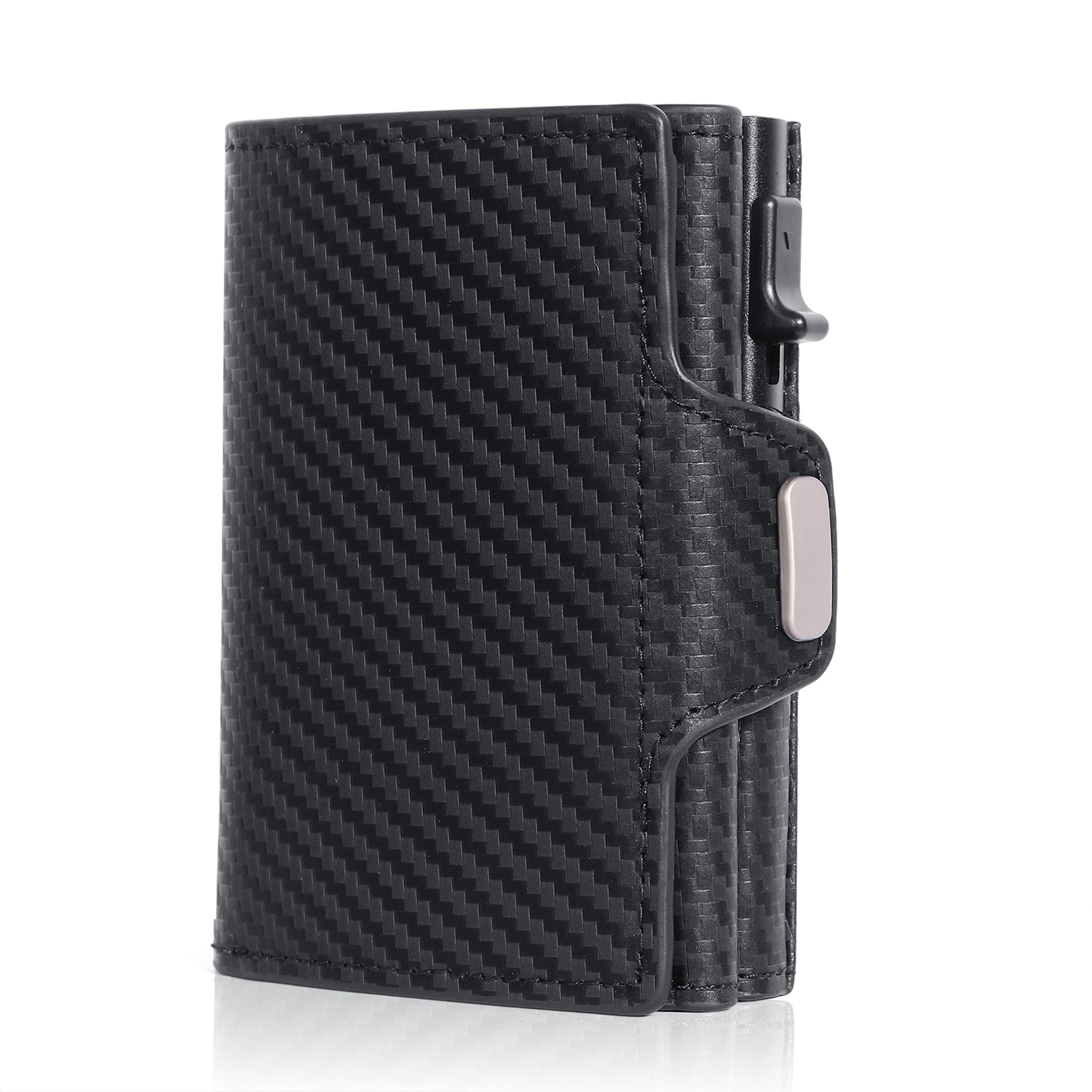 Pop Up RFID Protection Genuine Leather Wallet For Men  Women With Compartment For Notes And Coins 6