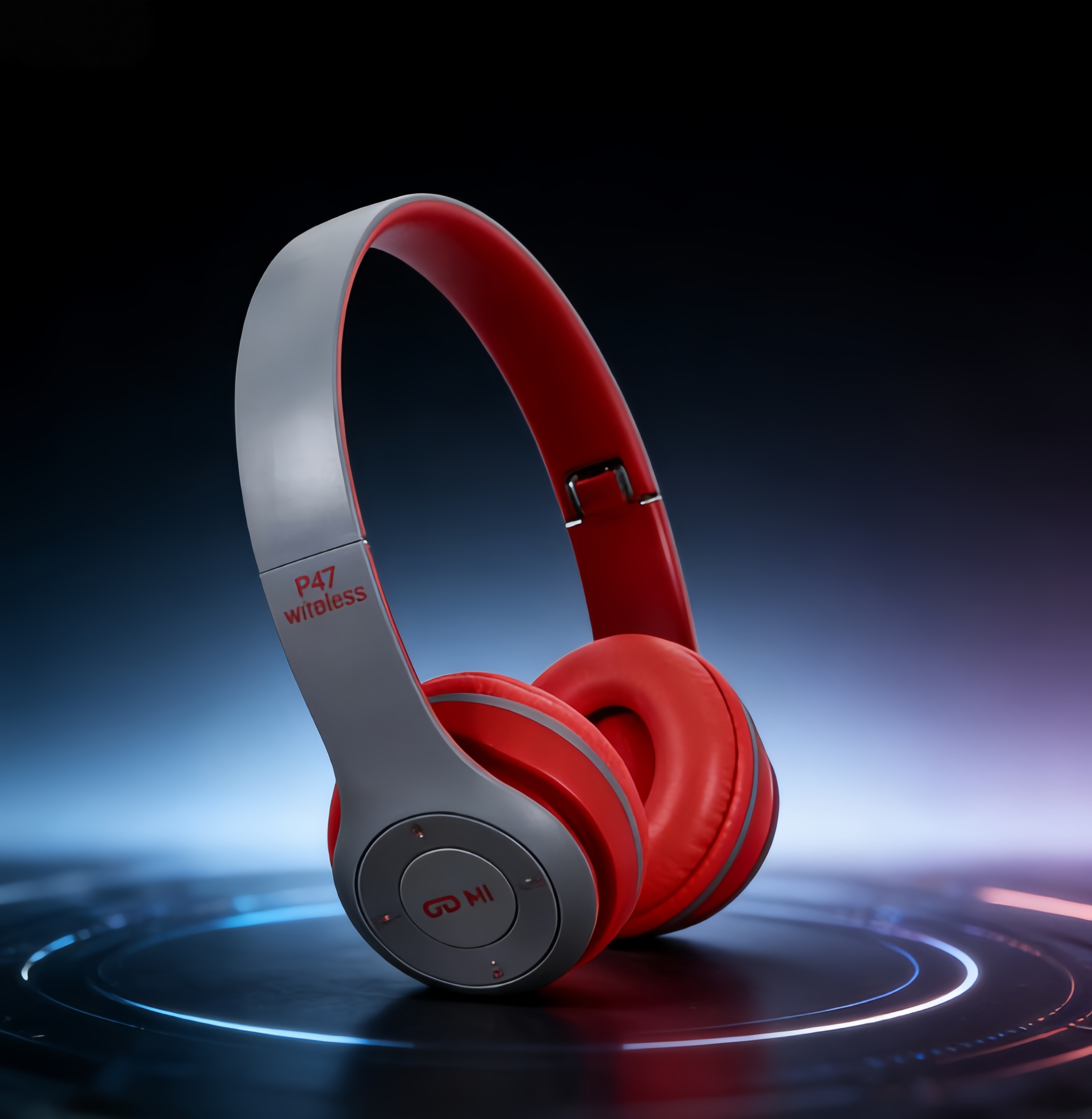 premium wireless bluetooth headphones with hd mic foldable stereo gaming & sports earphones
