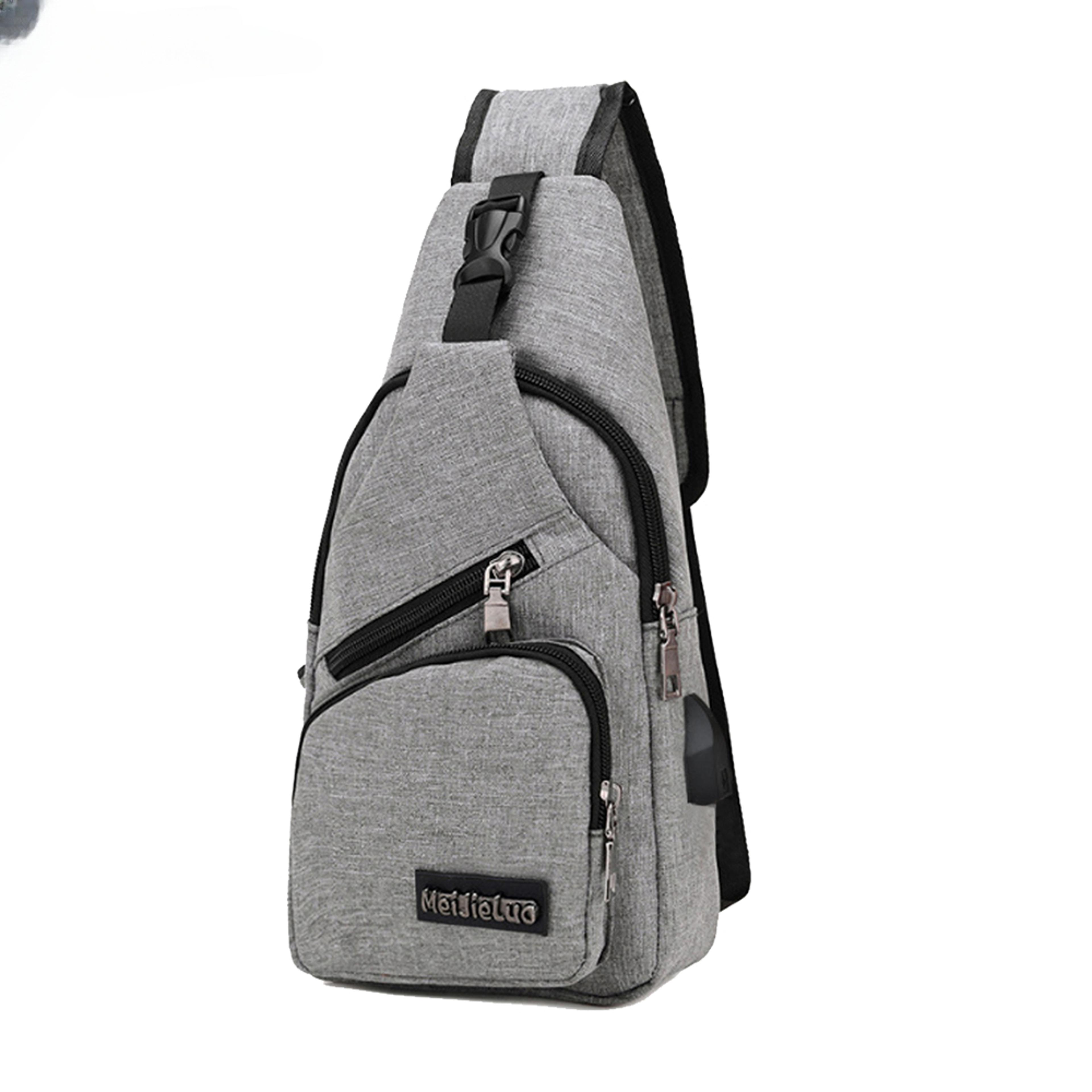 USB Charging Sling Bag For Men Anti Theft Chest Crossbody Travel Bag 6