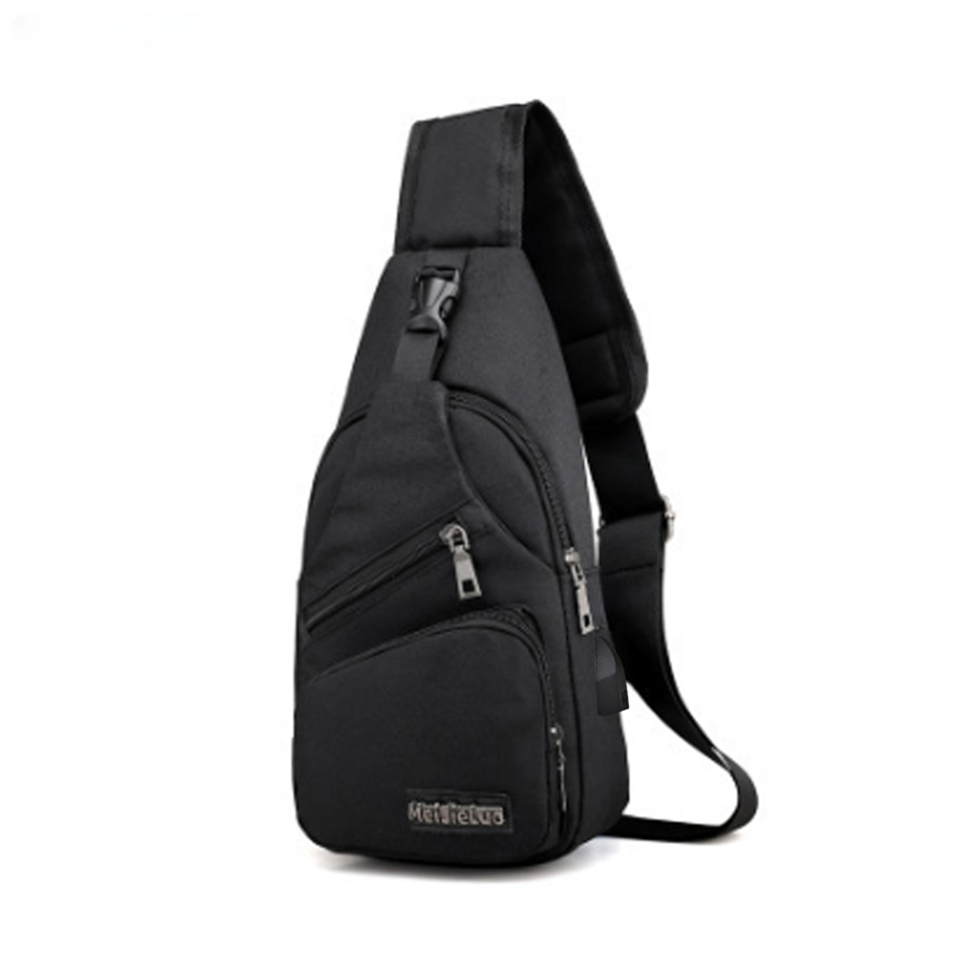 USB Charging Sling Bag For Men Anti Theft Chest Crossbody Travel Bag 7