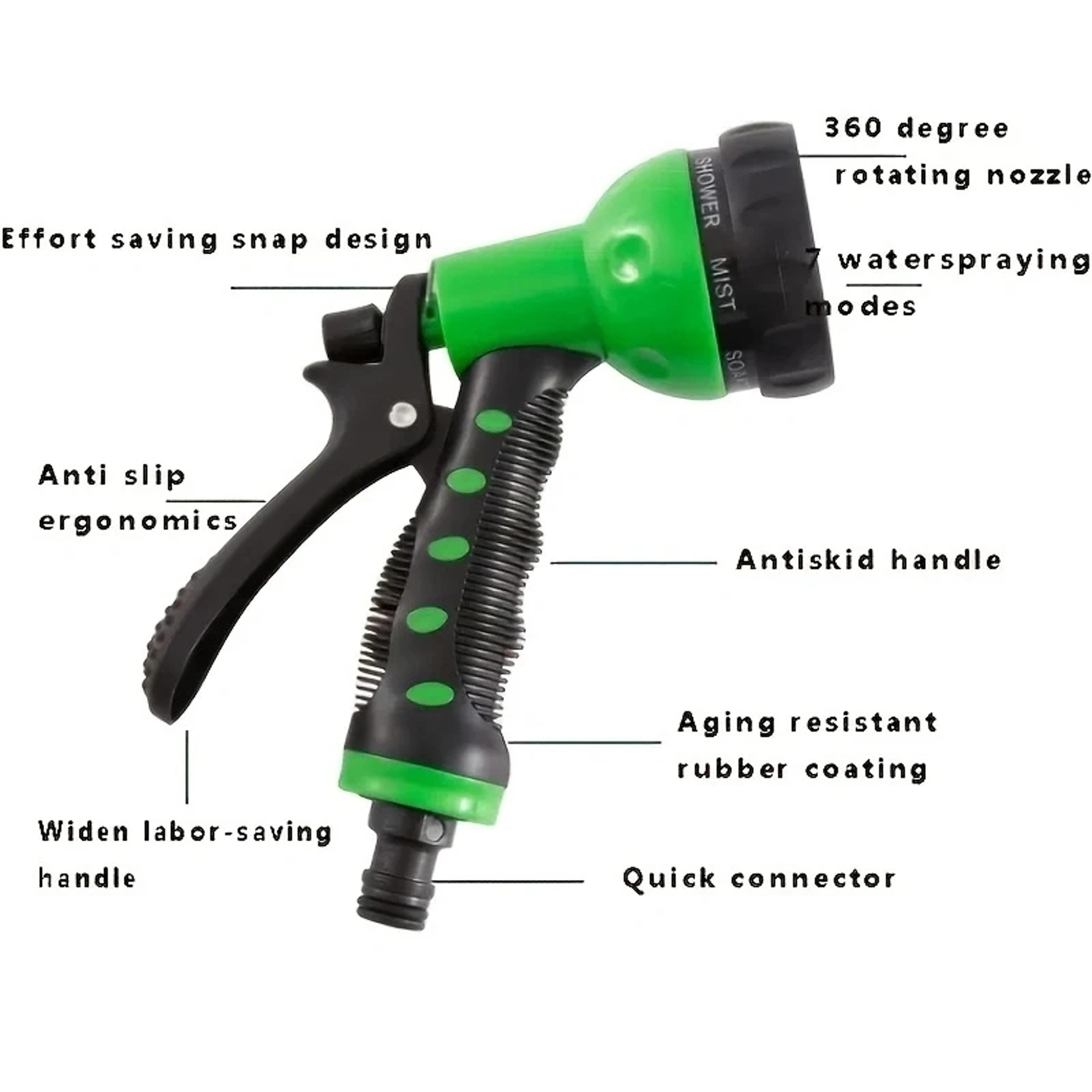 High Pressure Adjustable Water Gun For Car Wash  Garden 1