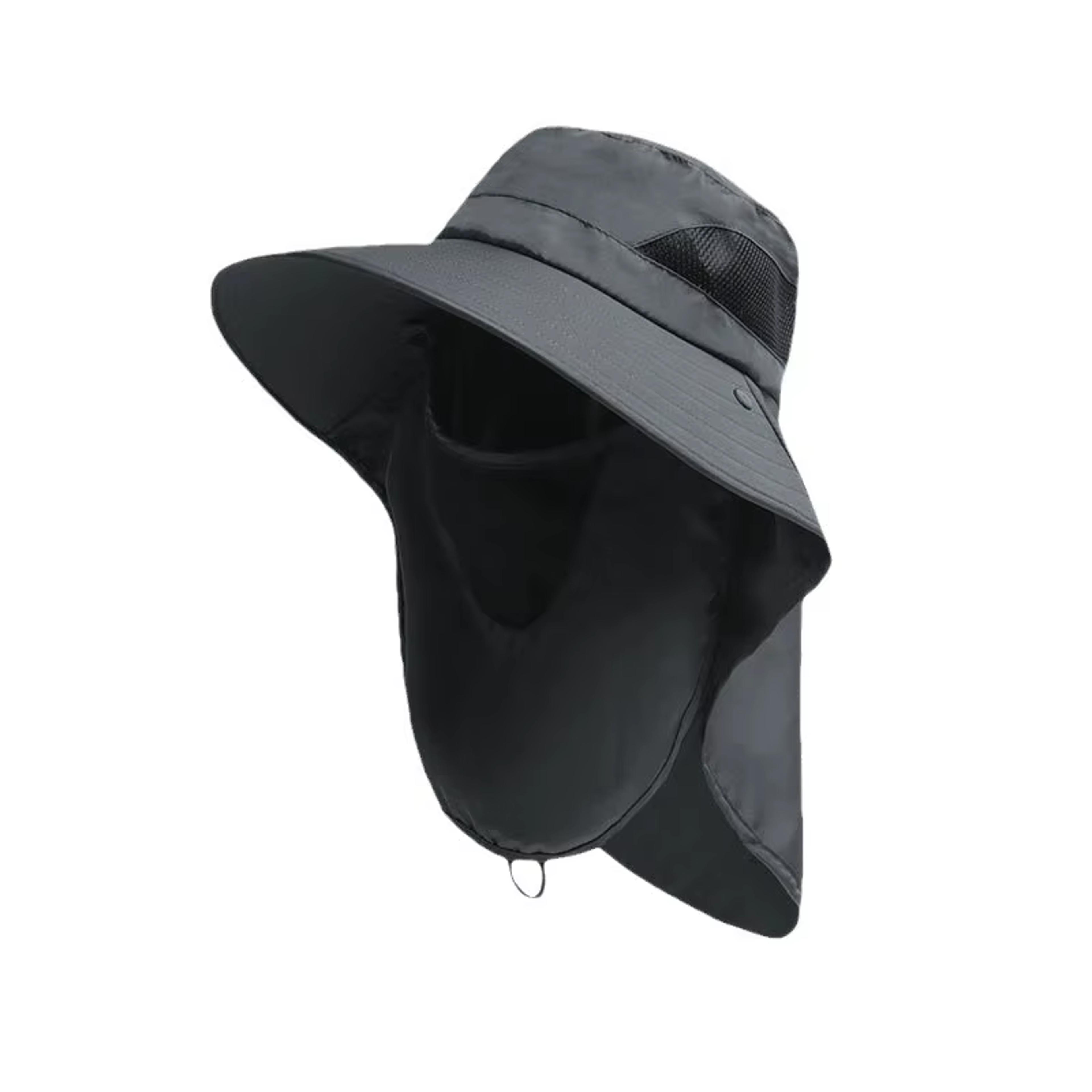 All Day Outdoor Sun Protection Hat With Neck Flap UPF Wide Brim Cap For Fishing Hiking  Camping 9