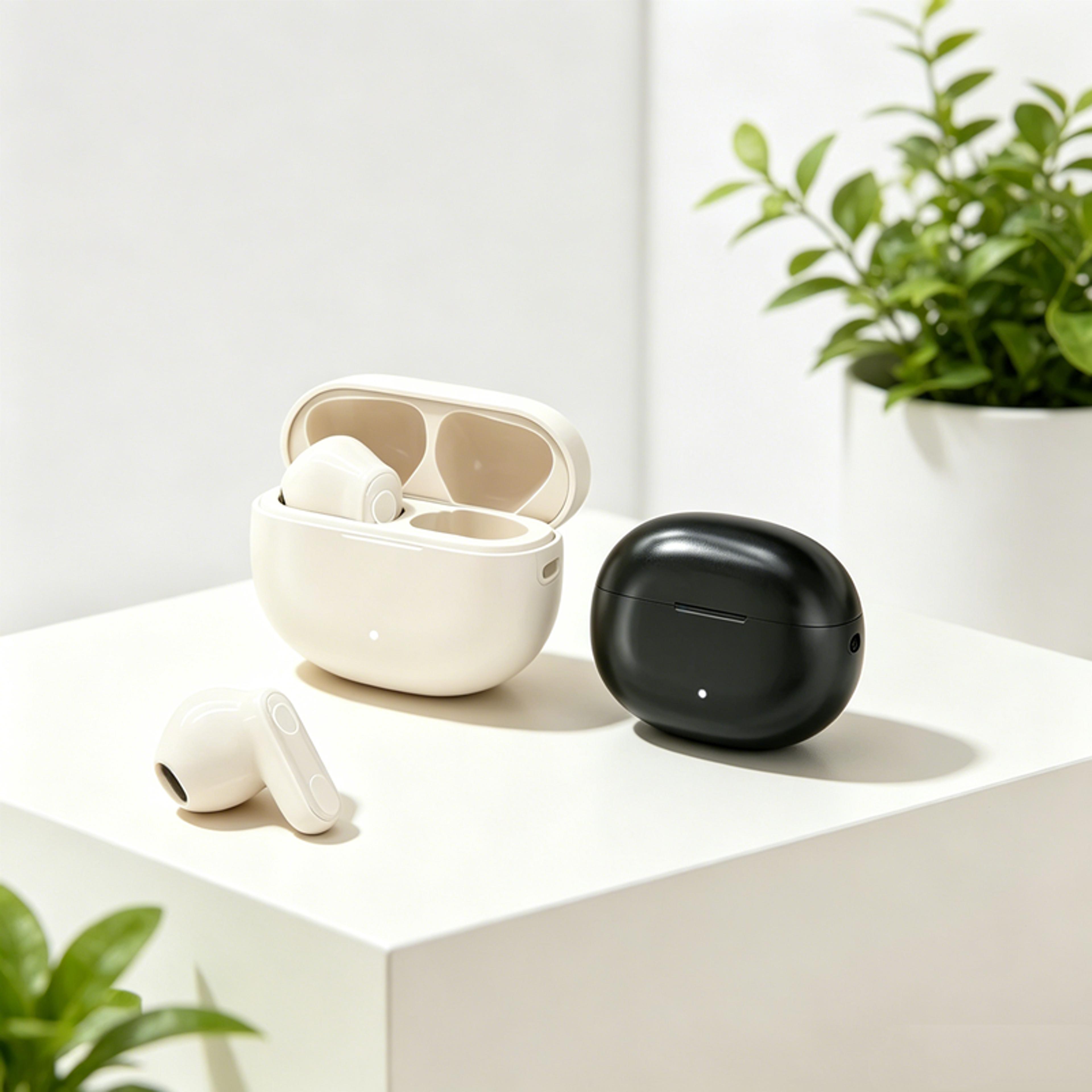 mini tws wireless earbuds with bluetooth and noise cancelling sound
