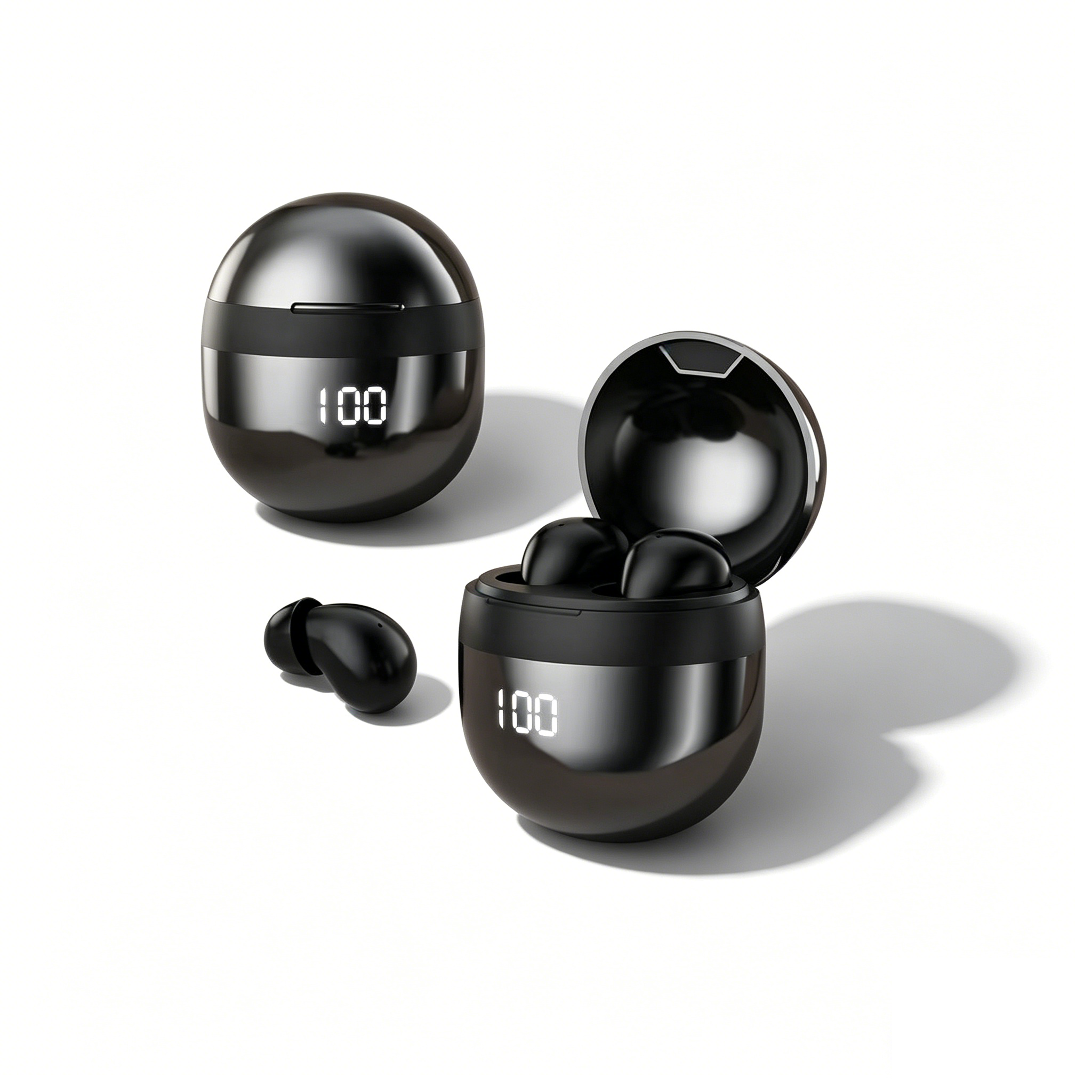 bluetooth wireless in ear sports earbuds with microphone waterproof headphones
