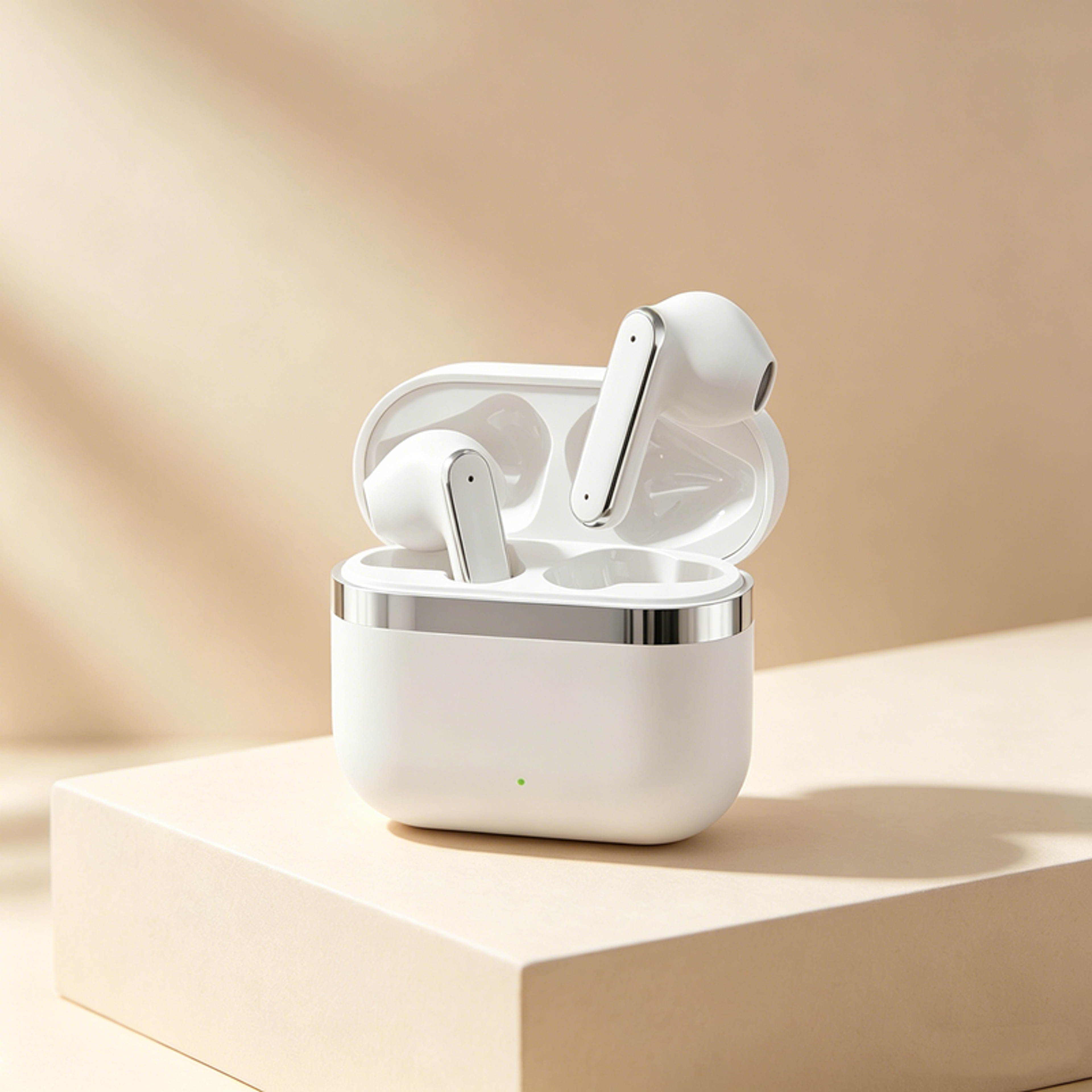 bluetooth wireless earbuds with led display and enc noise canceling mic