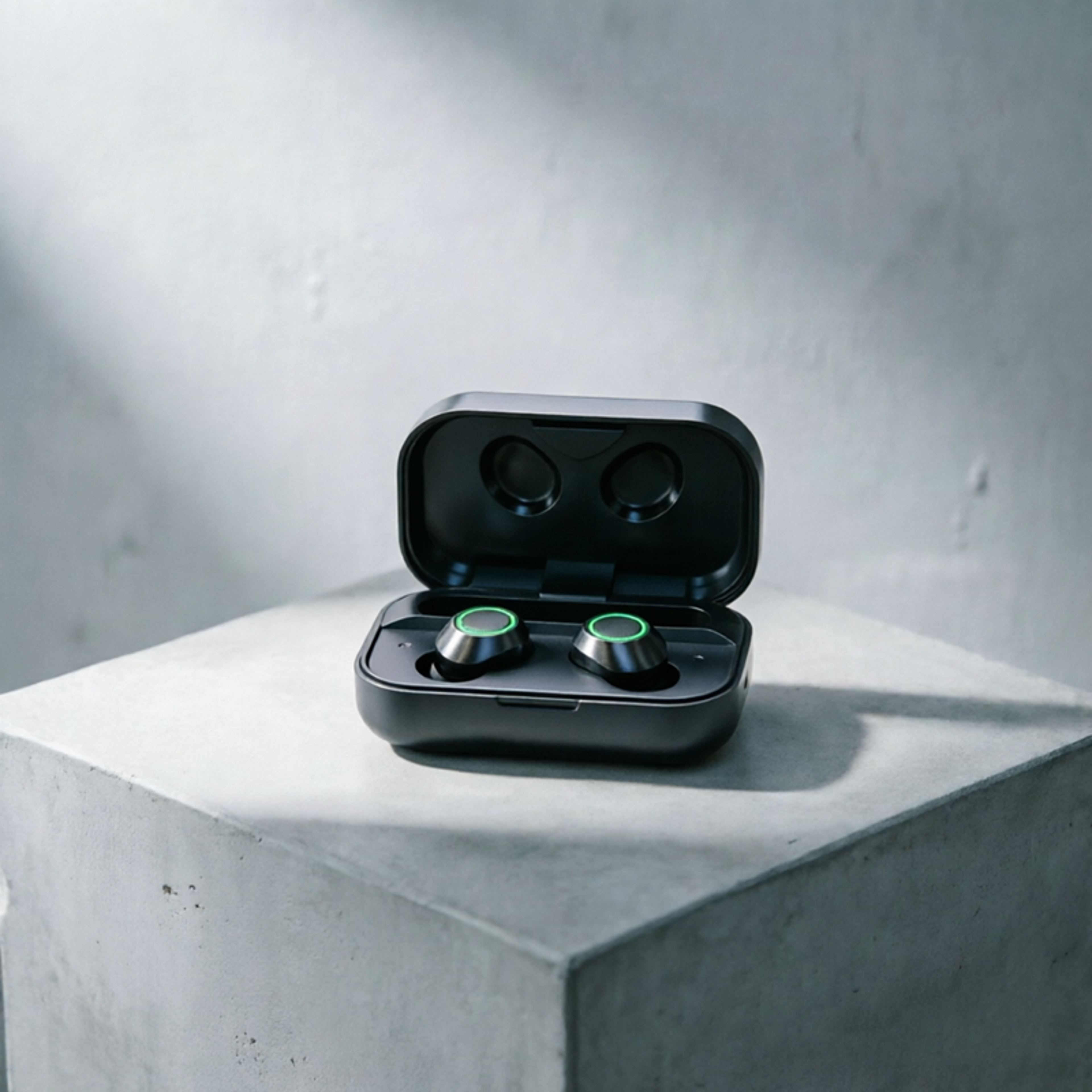 tws wireless earbuds with mic led charging case bluetooth headphones