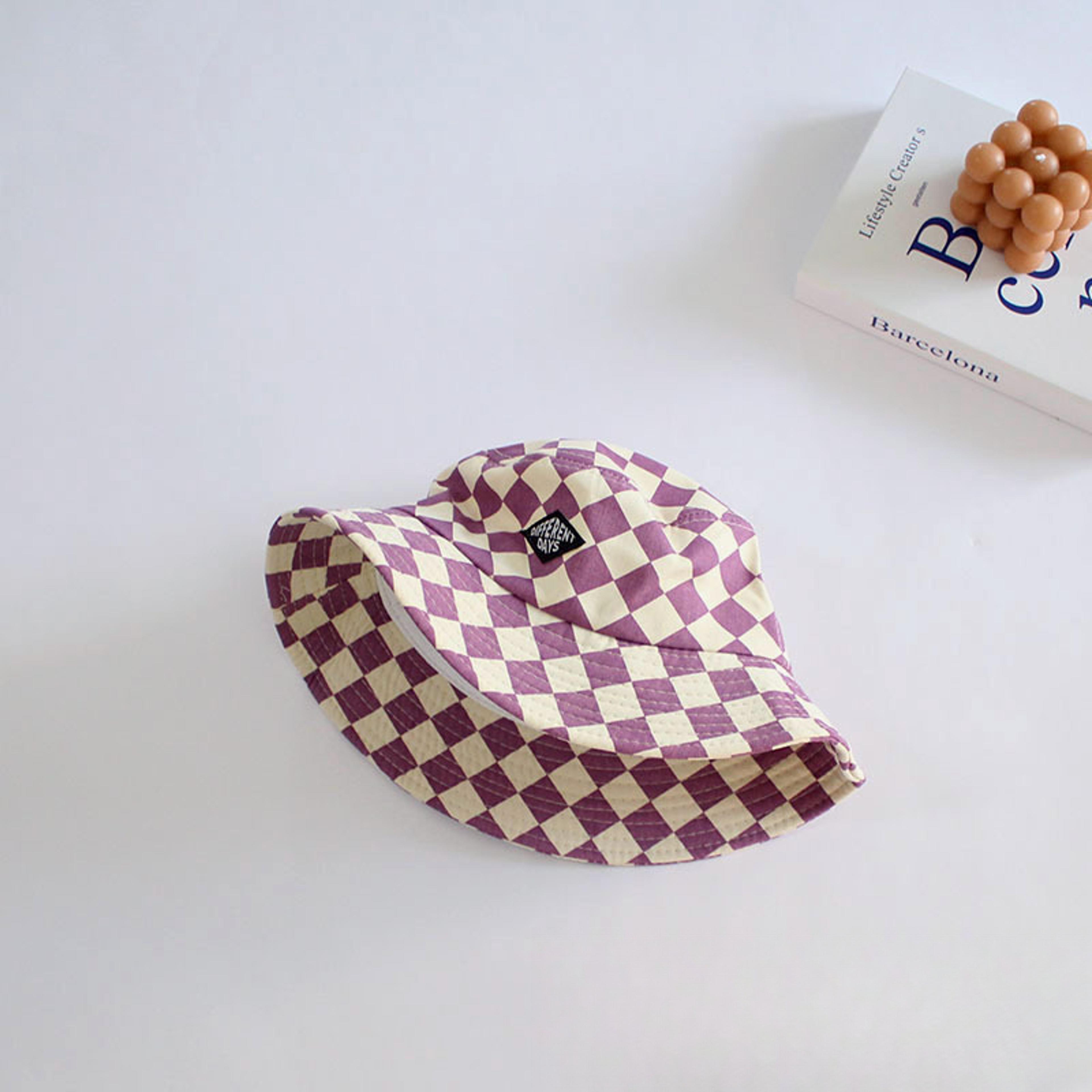 Kids Bucket Hat Checkerboard Plaid Toddler Sun Hat For Boys And Girls 5