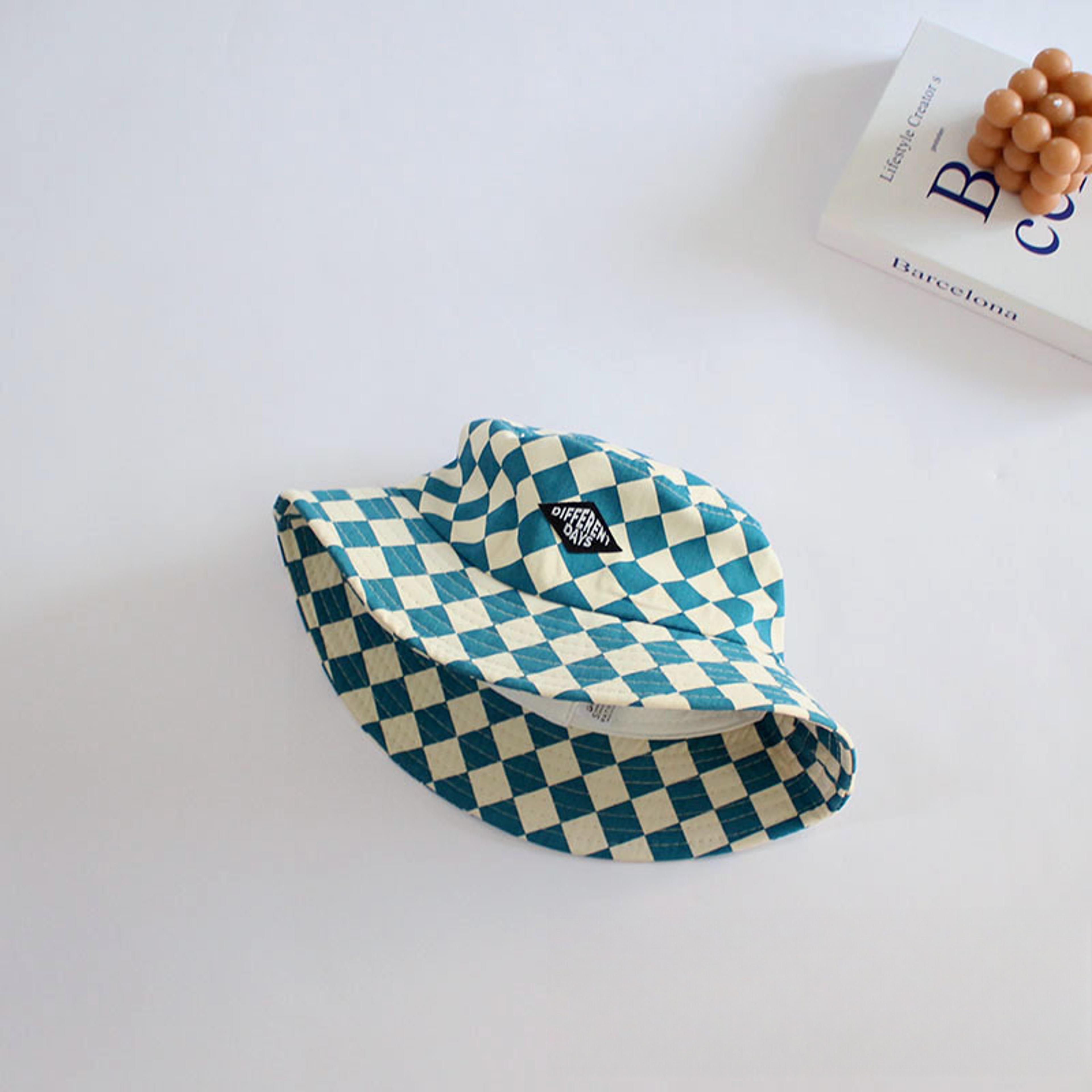 Kids Bucket Hat Checkerboard Plaid Toddler Sun Hat For Boys And Girls 7