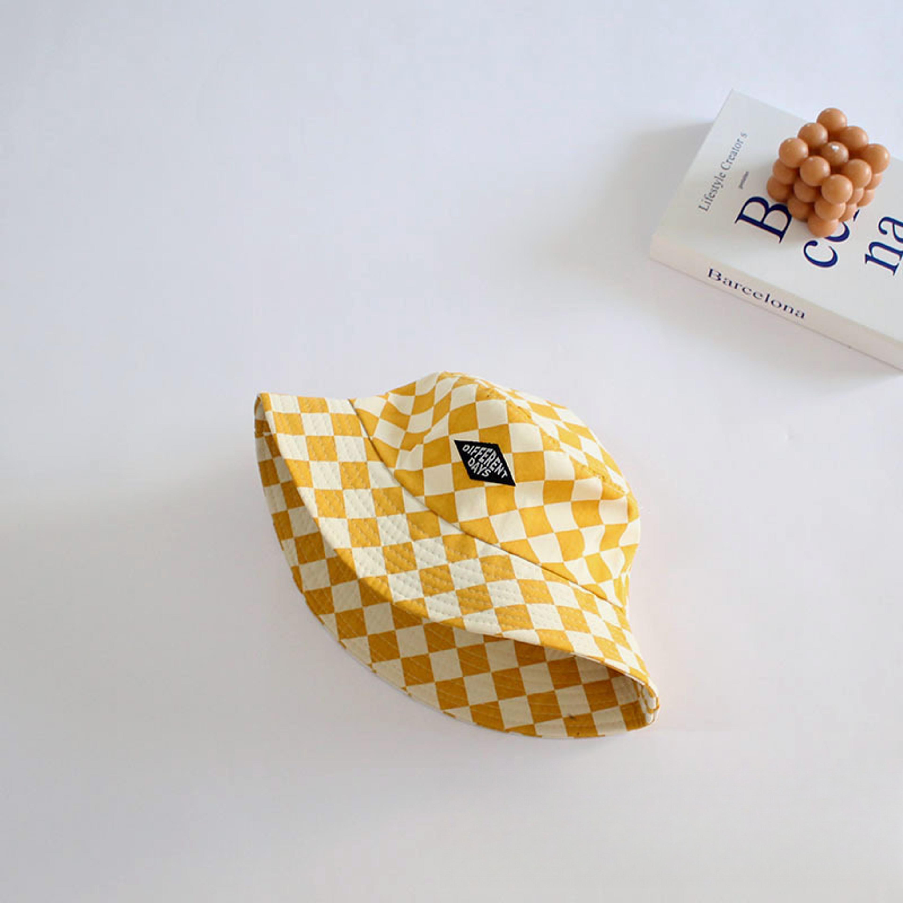 Kids Bucket Hat Checkerboard Plaid Toddler Sun Hat For Boys And Girls 8