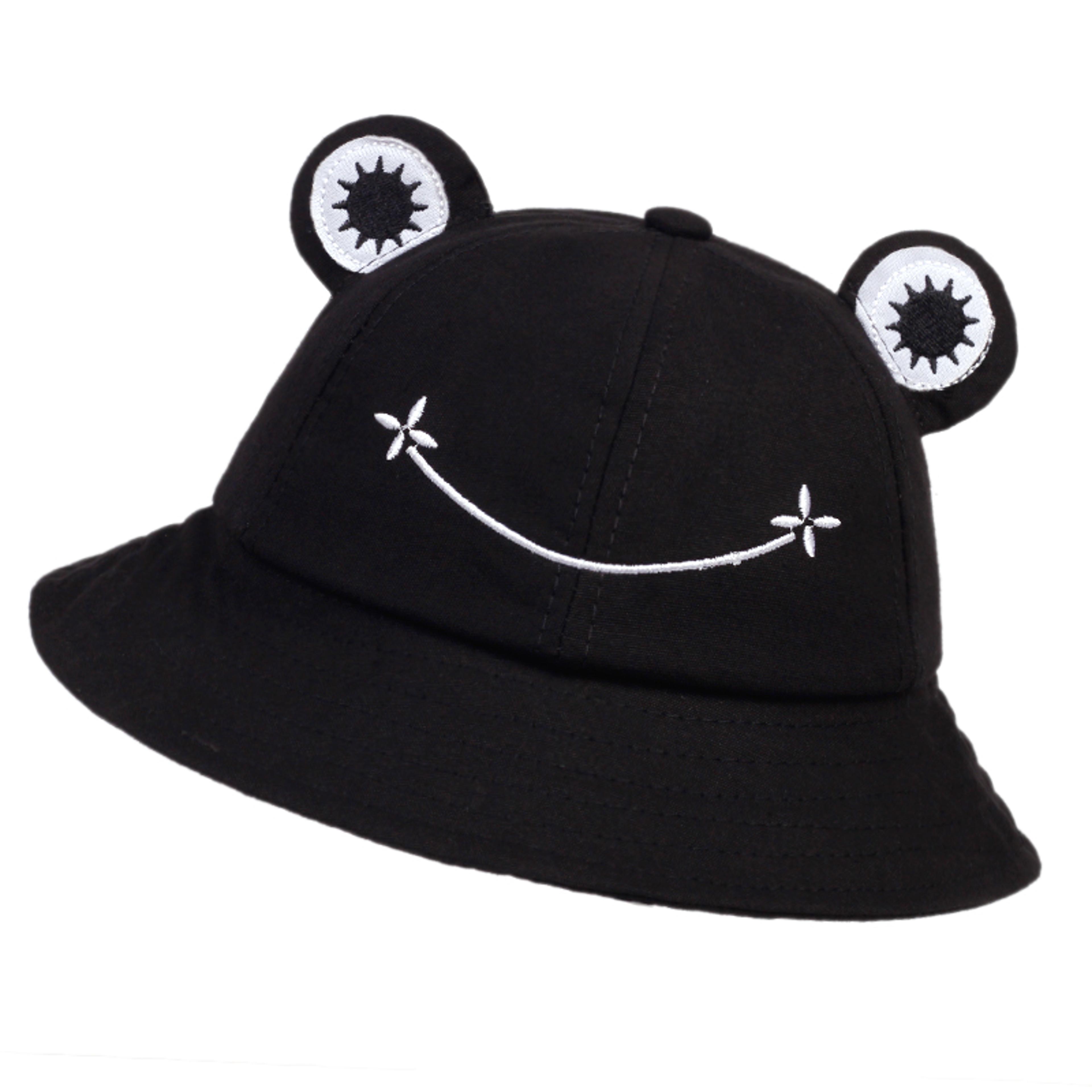 Cute Frog Bucket Hats Women Bucket Hat Women Summer Outdoor Sun Fishing Cap Cotton Wild Panama Hats 1