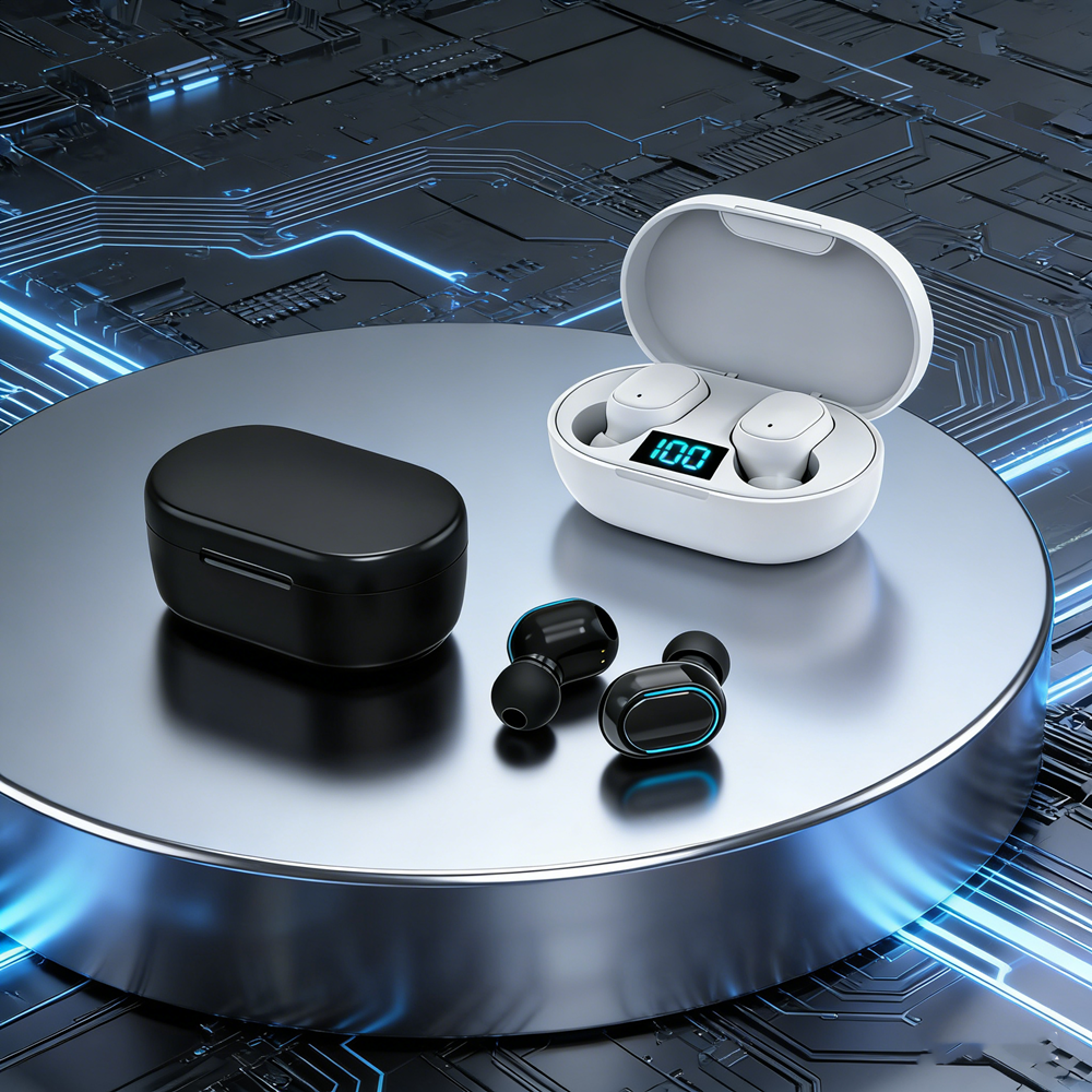 wireless tws bluetooth earphones with noise cancelling microphone for smartphones