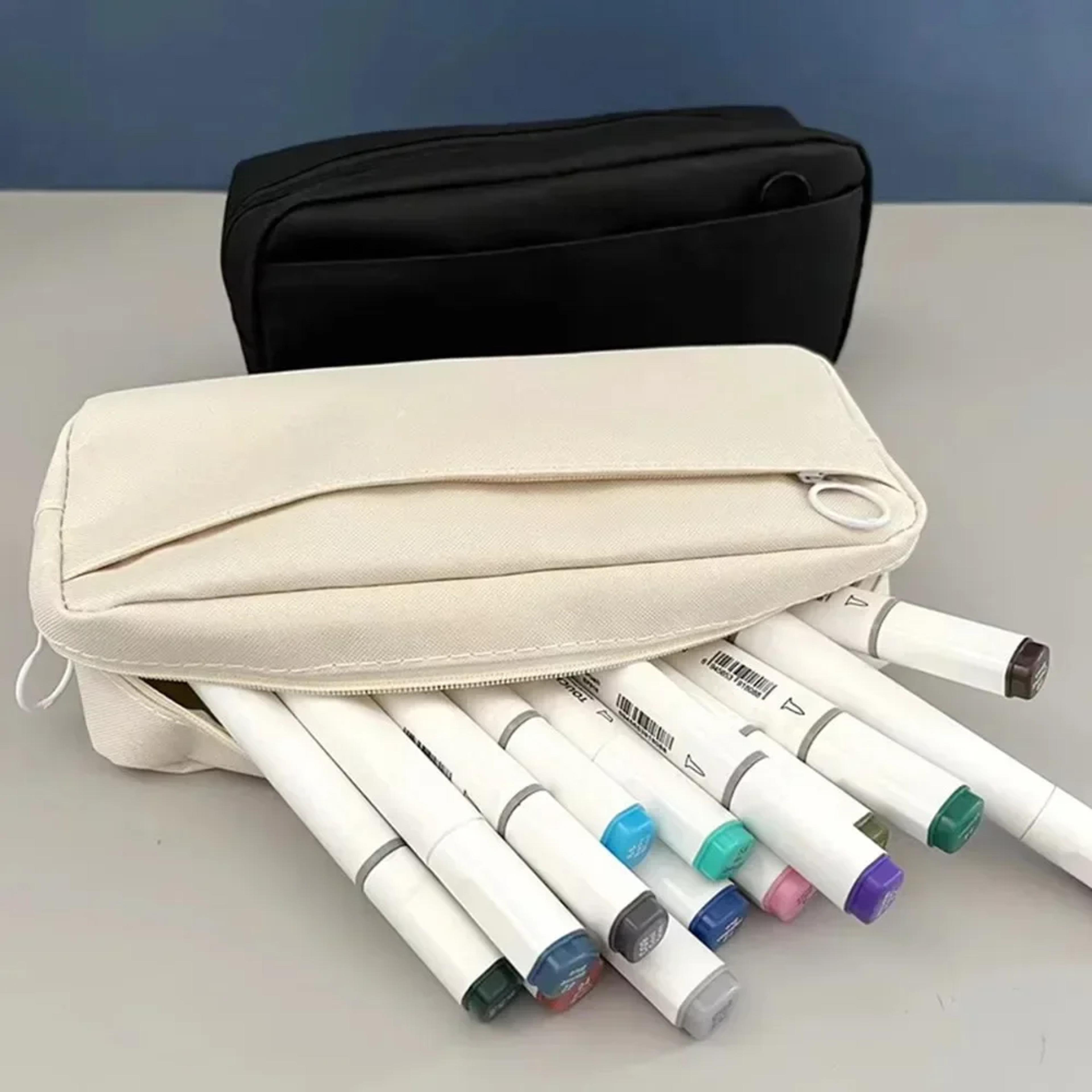 Large Capacity DIY Oxford Cloth Pencil Bag With Double Layer Organizer 1
