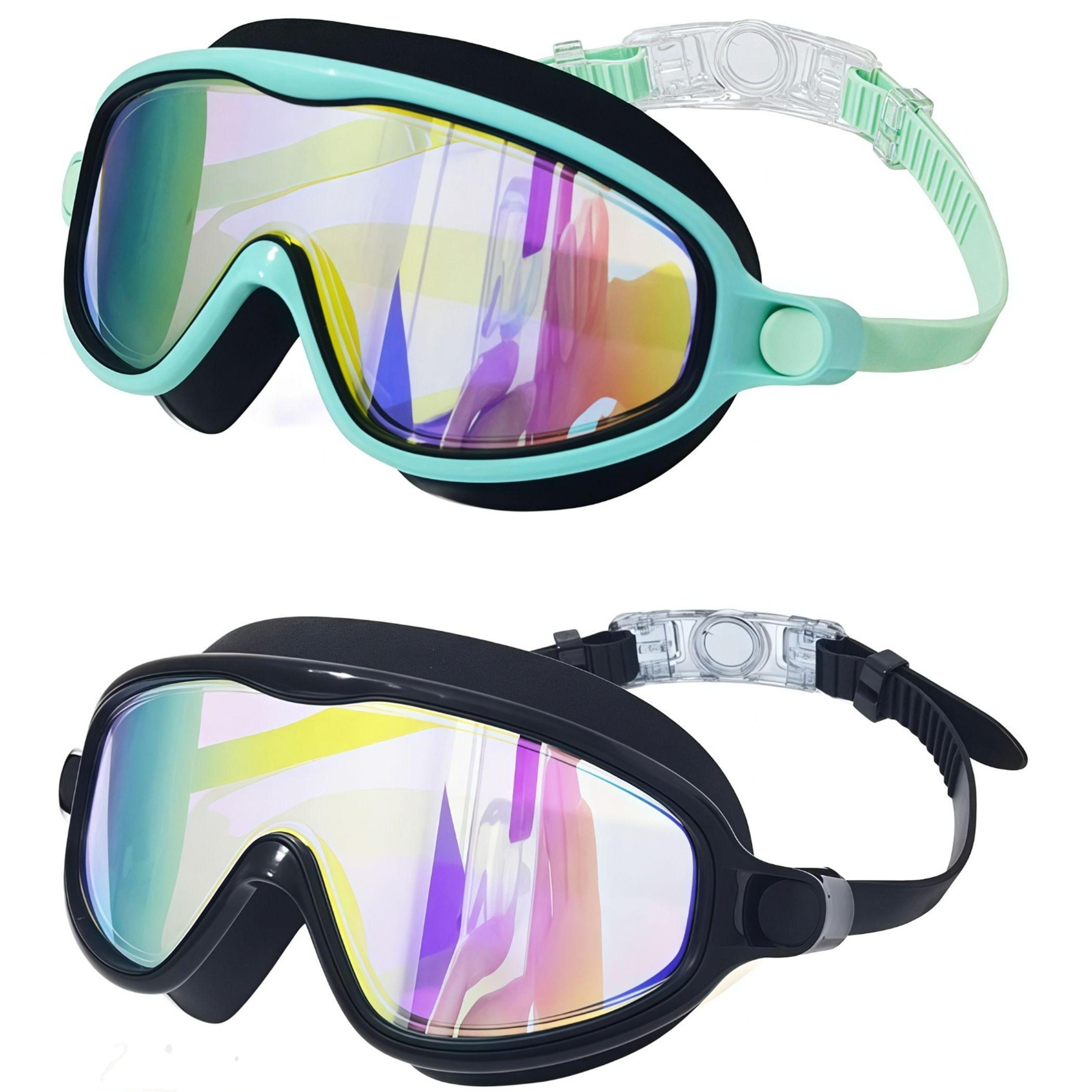 Youth Swim Goggles Pack Anti Fog UV Protection Wide View Swimming Gogglesjpg