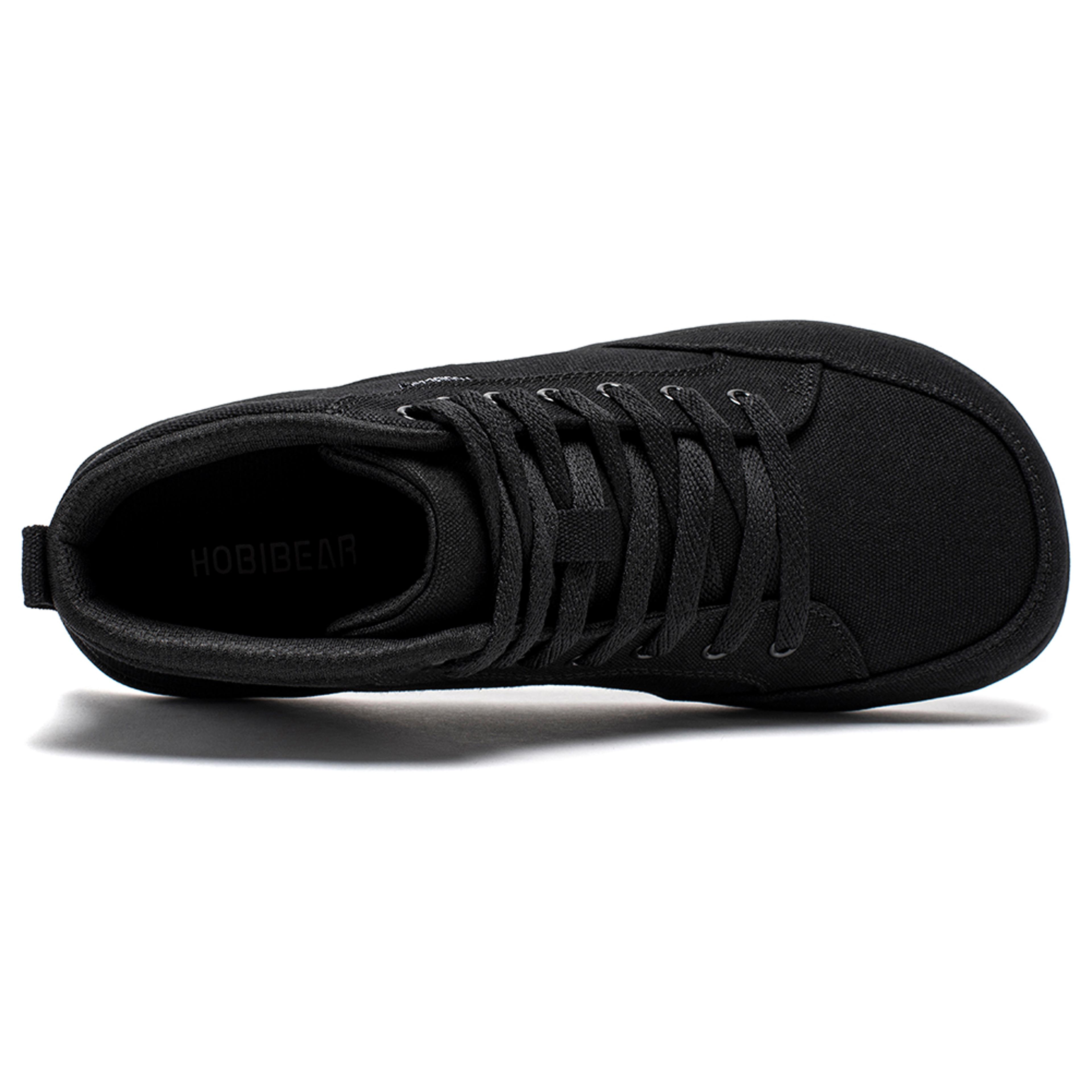 Unisex MidTop Canvas Sneakers Zero Drop Lace Up Outdoor Walking Shoes Wide Toe Box Barefoot Shoes 2