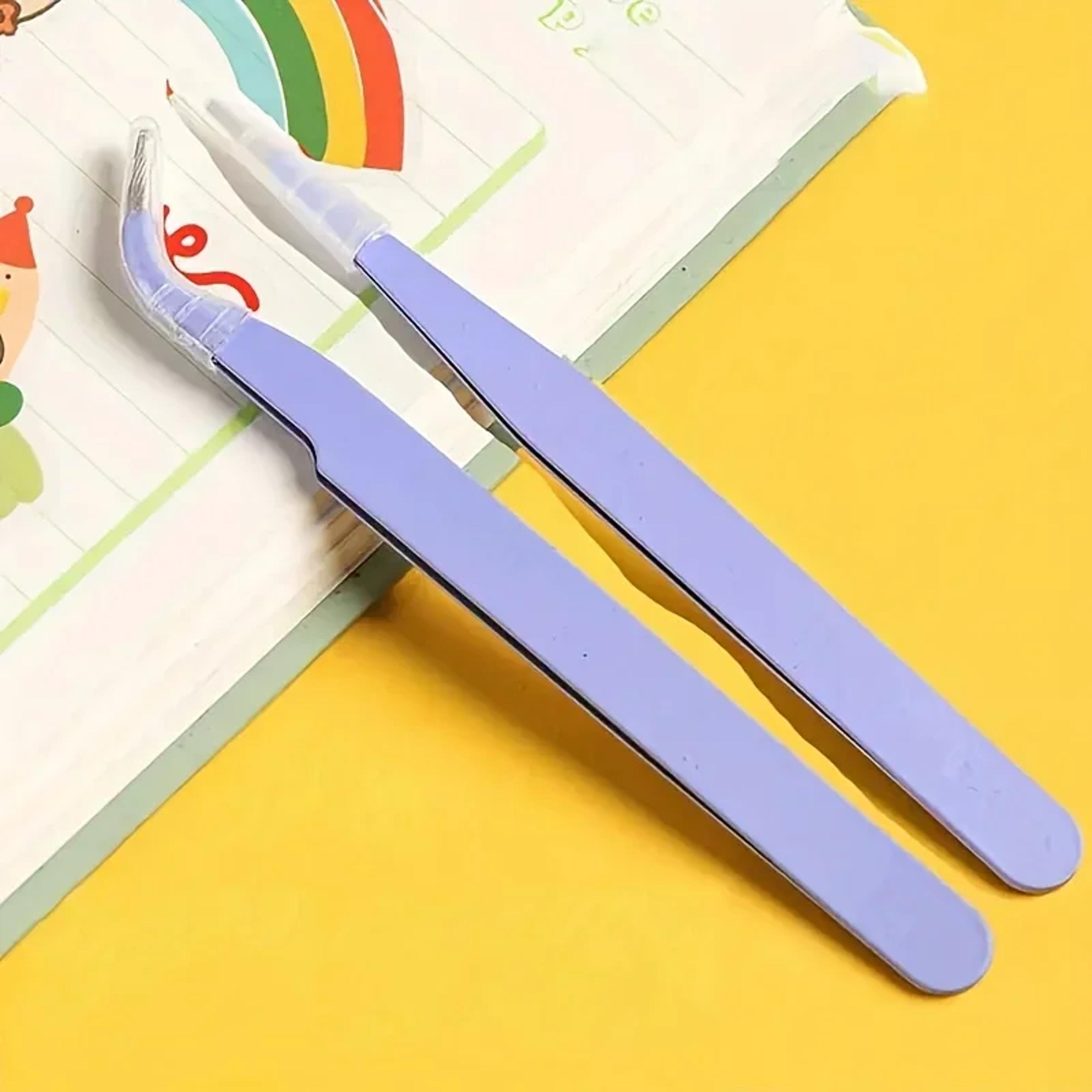 stainless steel precision tweezers straight and curved color scrapbook tweezers for bead and fine projects