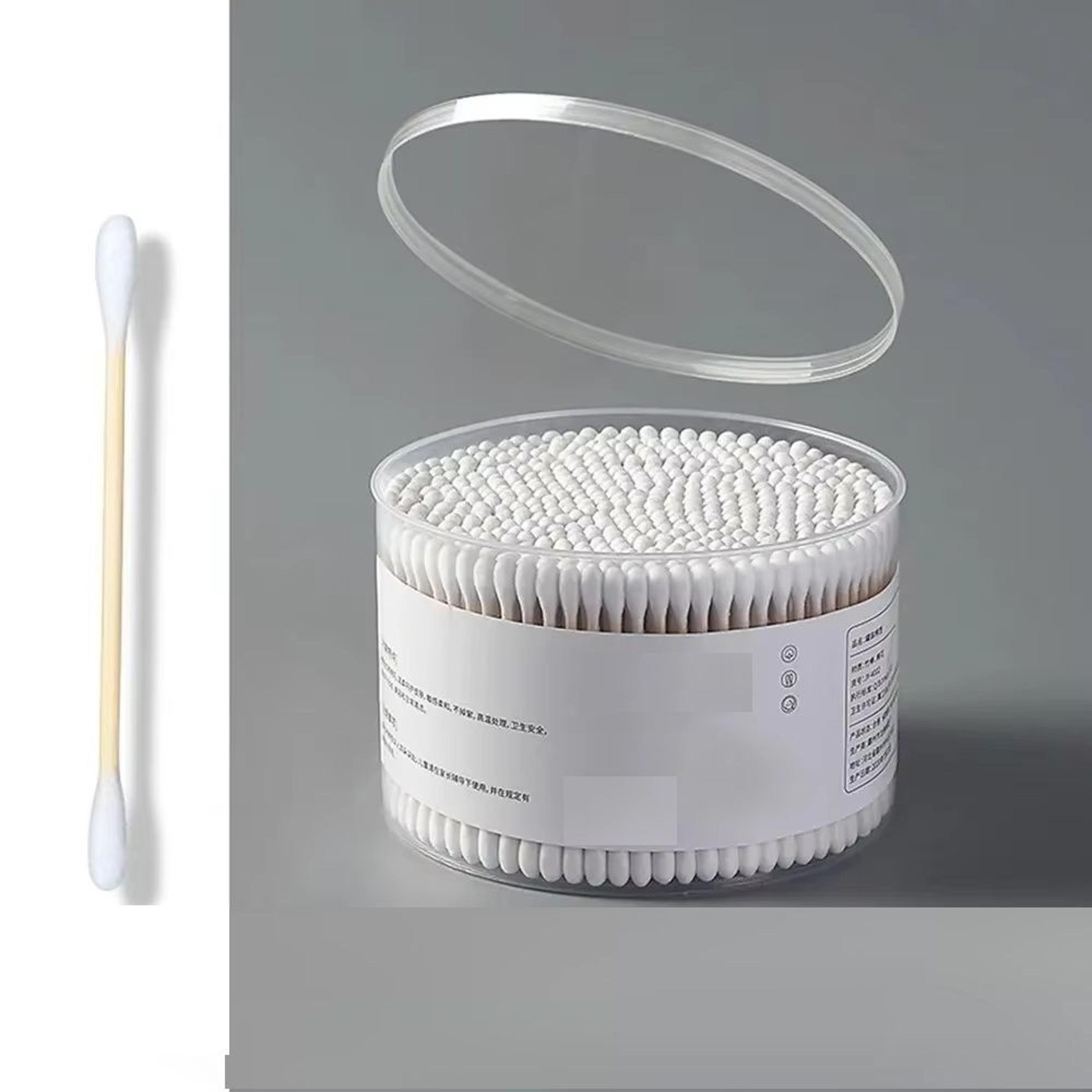 double-ended cotton swabs, pointed round tips for makeup, ear cleaning, pet care, hygienic disposable swab sticks